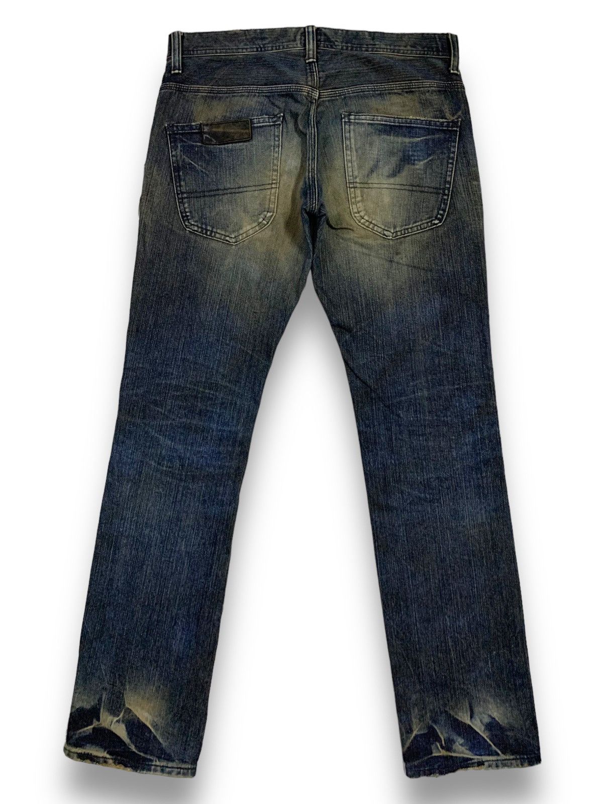 Lee × Number (N)ine Vintage Lee Riders x Beams Dark Blue Washed Whiskers Jeans Size US 32 / EU 48 - 2 Thumbnail