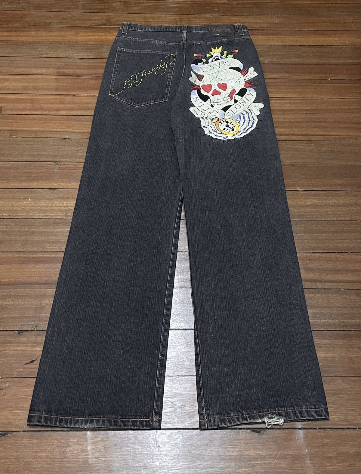 Designer × Ed Hardy × Vintage Very Rare Vintage Brand Ed Hardy Rapper ...