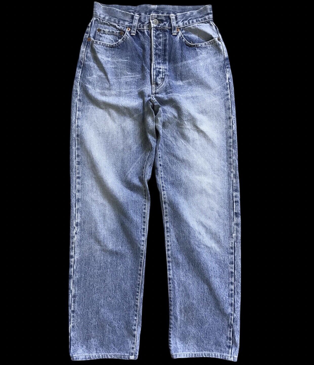 Blue Blue Japan × HOLLYWOOD RANCH MARKET D49 HR MARKET Japan Selvedge Faded Denim Size US 26 / EU 42 - 1 Thumbnail