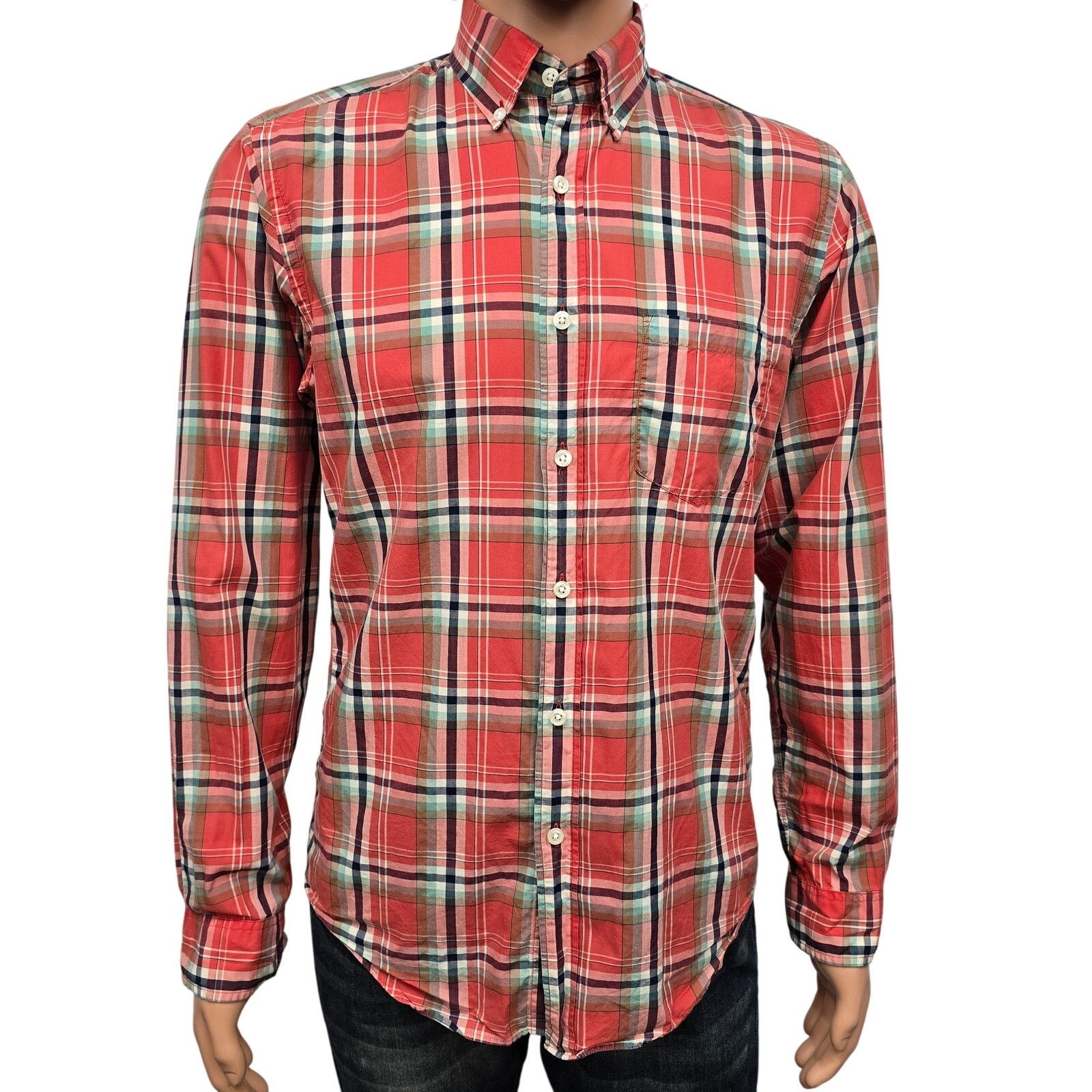 J.Crew J. Crew Lightweight Shirt Men S Plaid Check Button down L/S Size US S / EU 44-46 / 1 - 2 Thumbnail