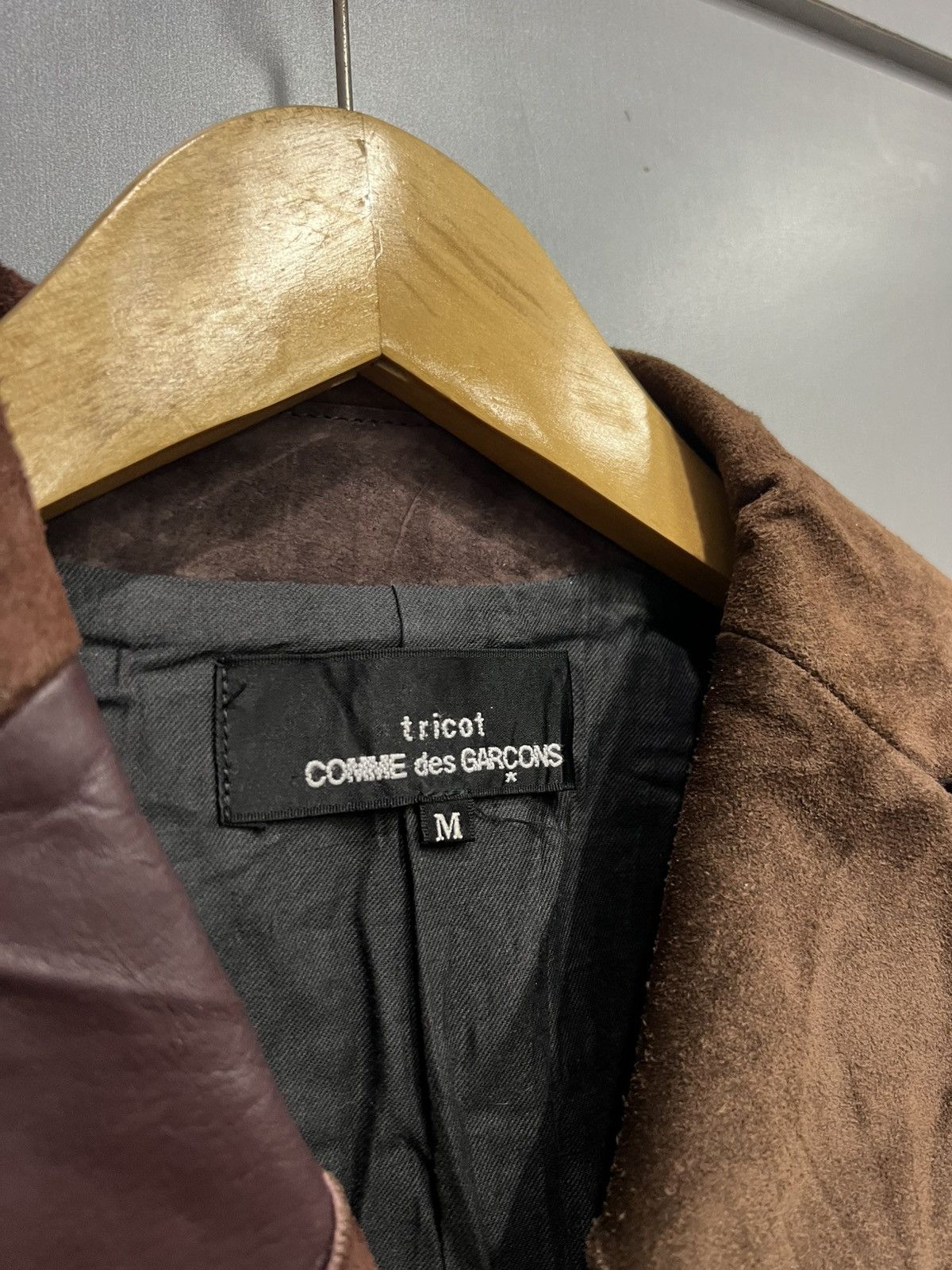 Tricot Comme des Garcons 2002 Tricot Comme Des Garcons Leather Trench Coat Patchwork Size M / US 6-8 / IT 42-44 - 5 Thumbnail