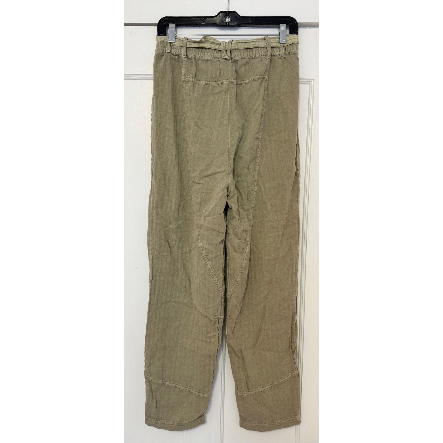 Free People Free People Linen Cotton Cargo Button-Fly Pants Relaxed Size 26" / US 2 / IT 38 - 4 Thumbnail