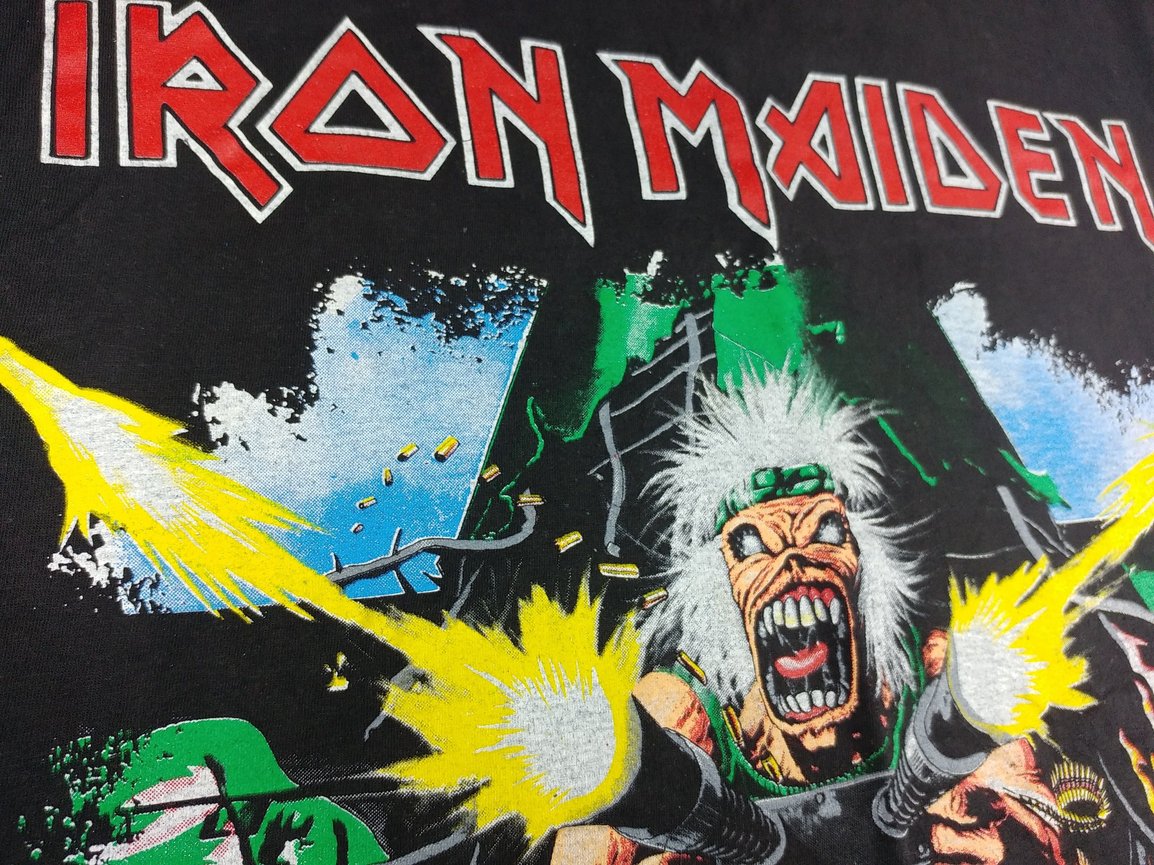 Vintage Vintage Iron Maiden T-Shirt 1990 No Prayer On The Road L Size US L / EU 52-54 / 3 - 7 Thumbnail
