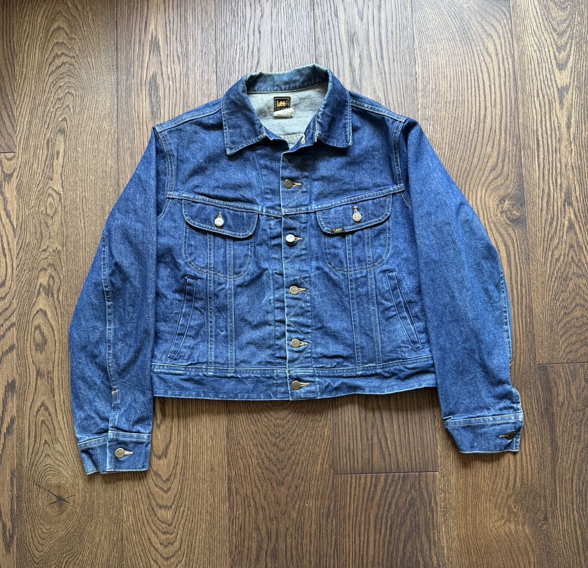 Lee Vintage 80s Lee Riders Dark Wash Denim Jean Jacket Size US L / EU 52-54 / 3 - 1 Thumbnail