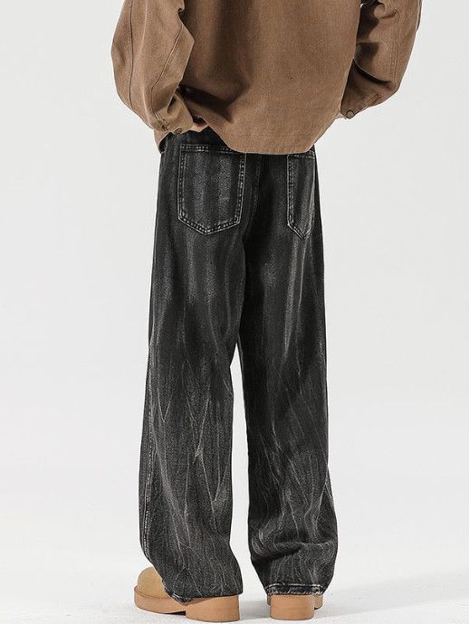 Japanese Brand American-style high-street men's tie-dye baggy jeans Size US 32 / EU 48 - 4 Thumbnail