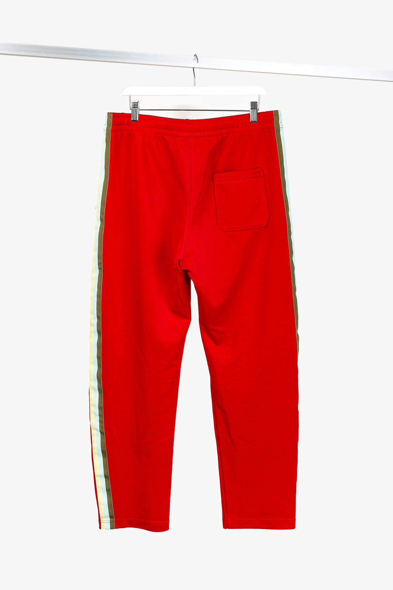 Acne Studios Acne Studios Norwich Face Red Jersey Taped Track Pants Size US 34 / EU 50 - 2 Thumbnail