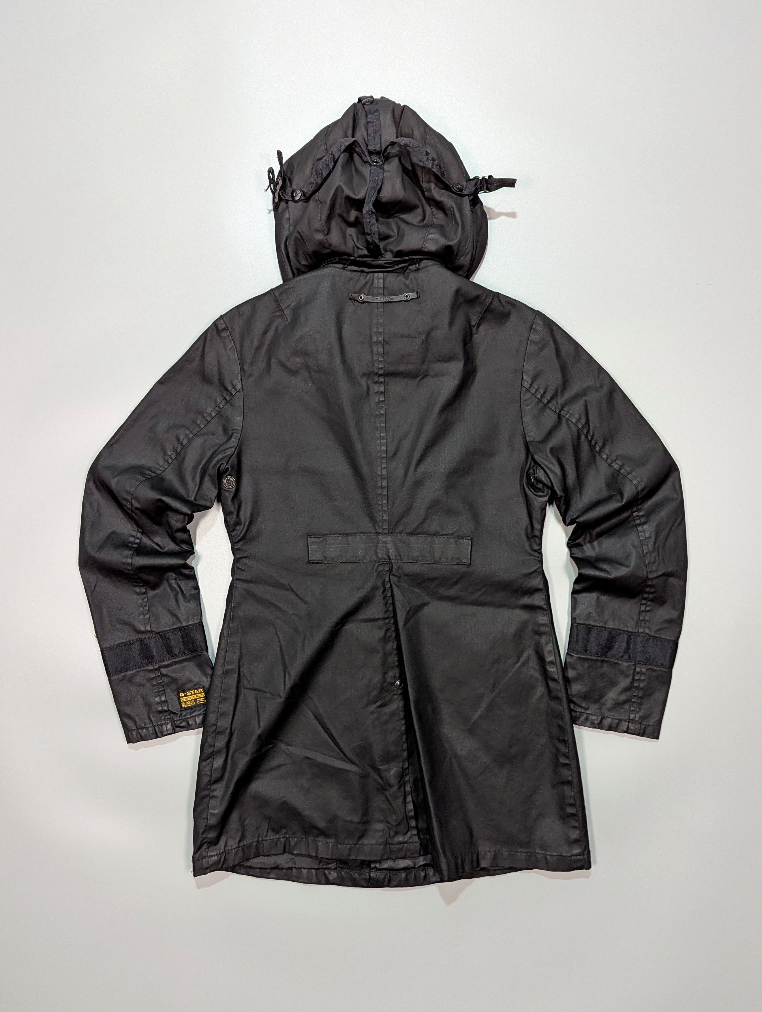 G-Star G - Star RAW Shefton Hooded Womens Black Long Coat/Jacket Size S / US 4 / IT 40 - 5 Thumbnail