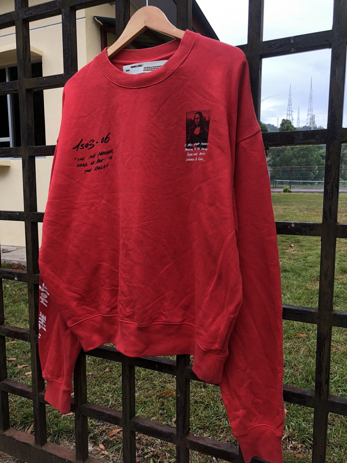 Off-White Virgil Abloh MCA Figure OF Speech OFF-WHITE Monalisa Sweater Size US M / EU 48-50 / 2 - 8 Thumbnail