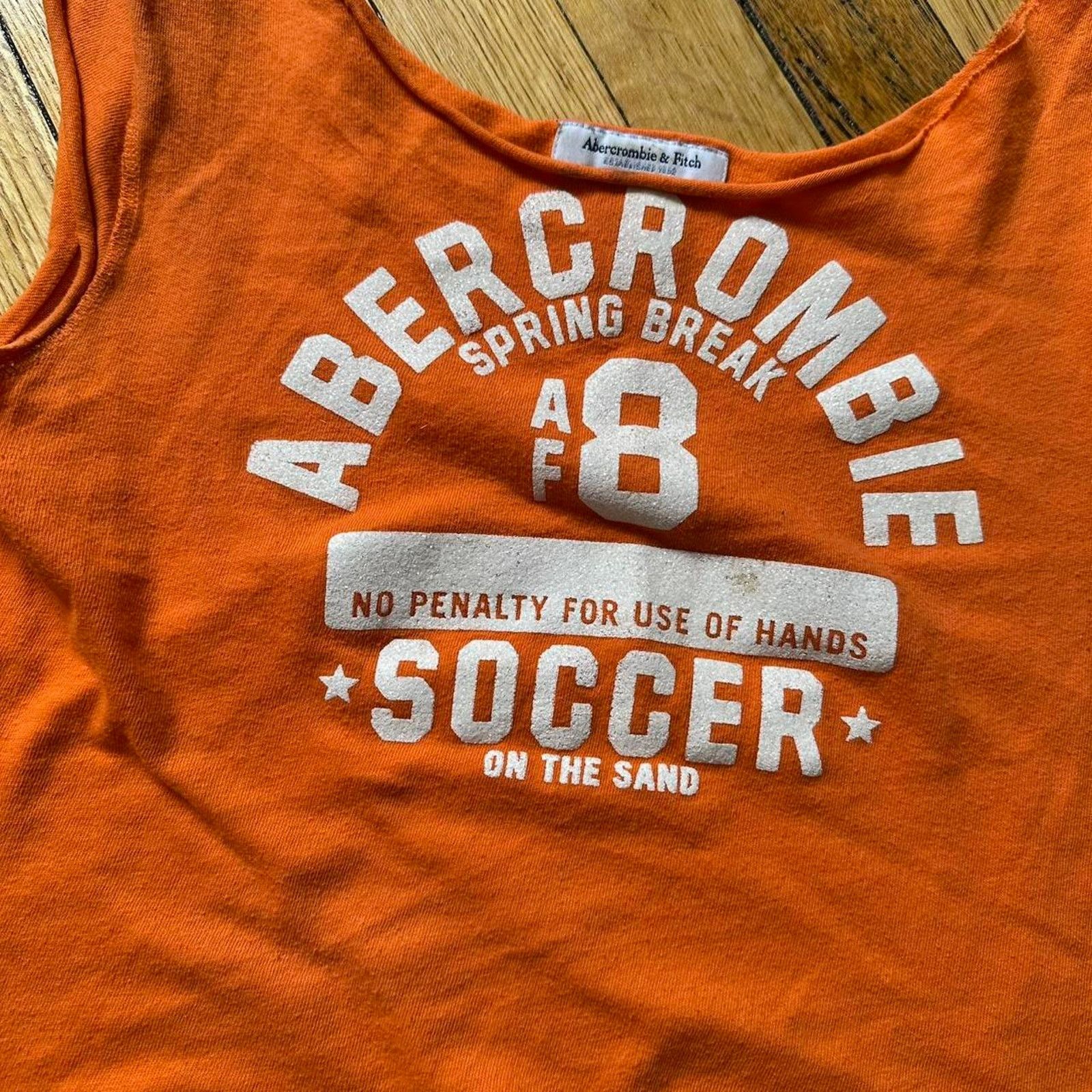 Abercrombie & Fitch × Vintage Y2K Sporty Abercrombie Soccer Number Sleevless Shirt Top Size L / US 10 / IT 46 - 2 Thumbnail