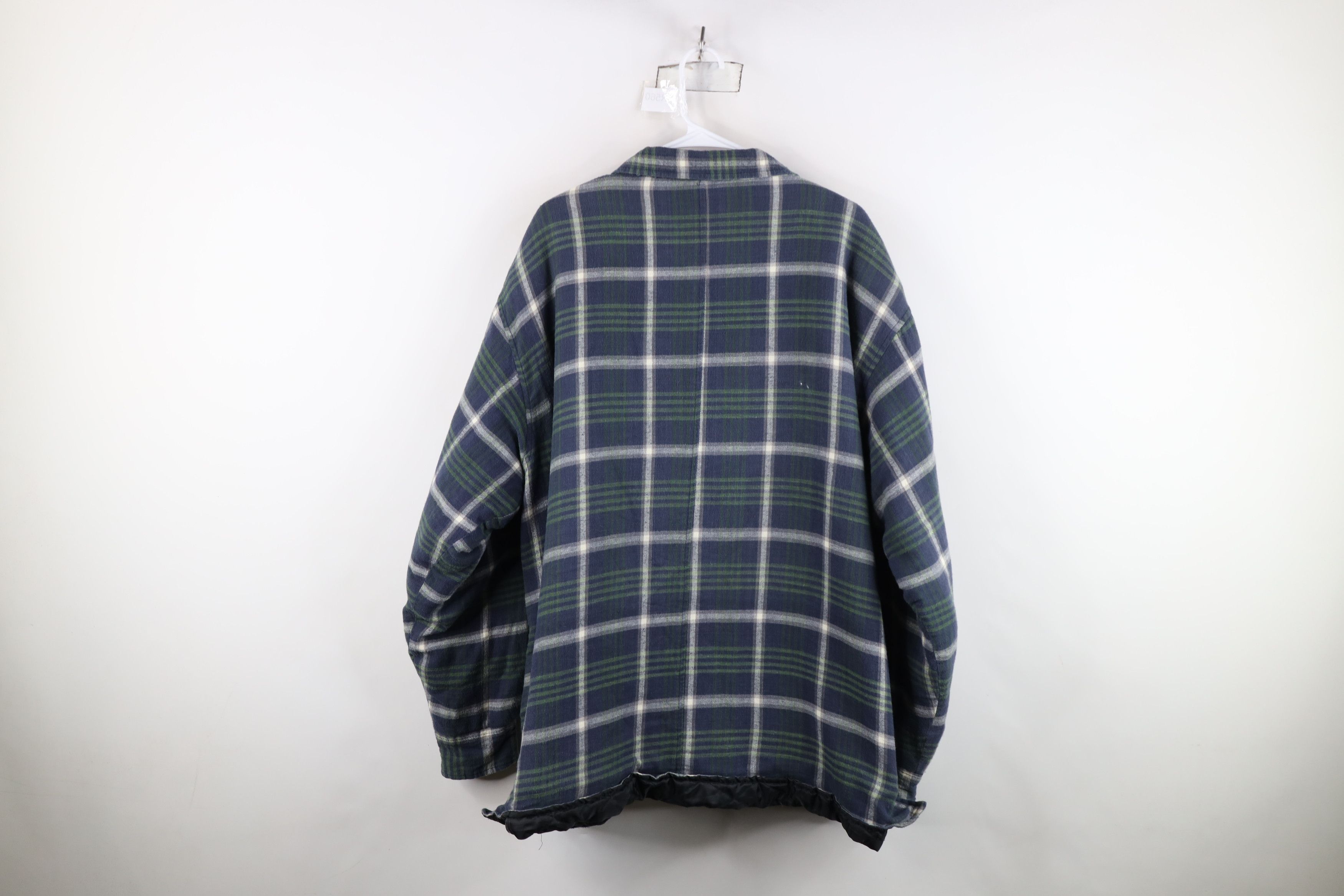 Vintage Vintage 90s Streetwear Fleece Lined Flannel Shirt Jacket Size US XXL / EU 58 / 5 - 12 Thumbnail