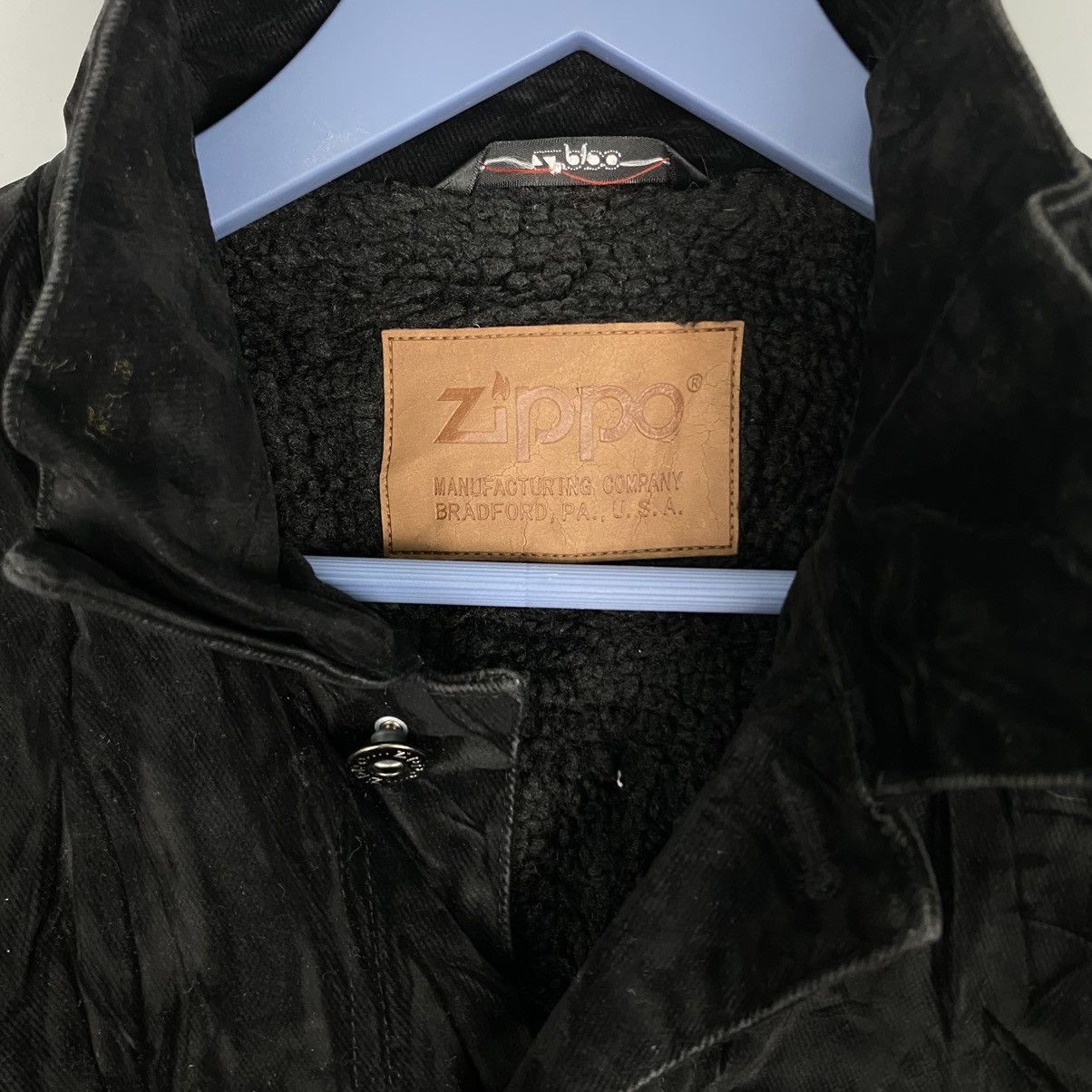 Vintage × Zippo Vintage DenimJacket Zippo black Size US M / EU 48-50 / 2 - 2 Thumbnail