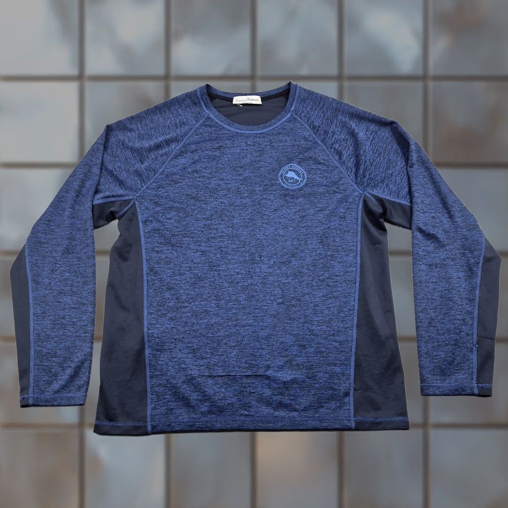 Tommy Bahama Tommy Bahama IslandActive Shirt Adult S Blue Long Sleeve Reversible Tee Top Size US S / EU 44-46 / 1 - 1 Thumbnail