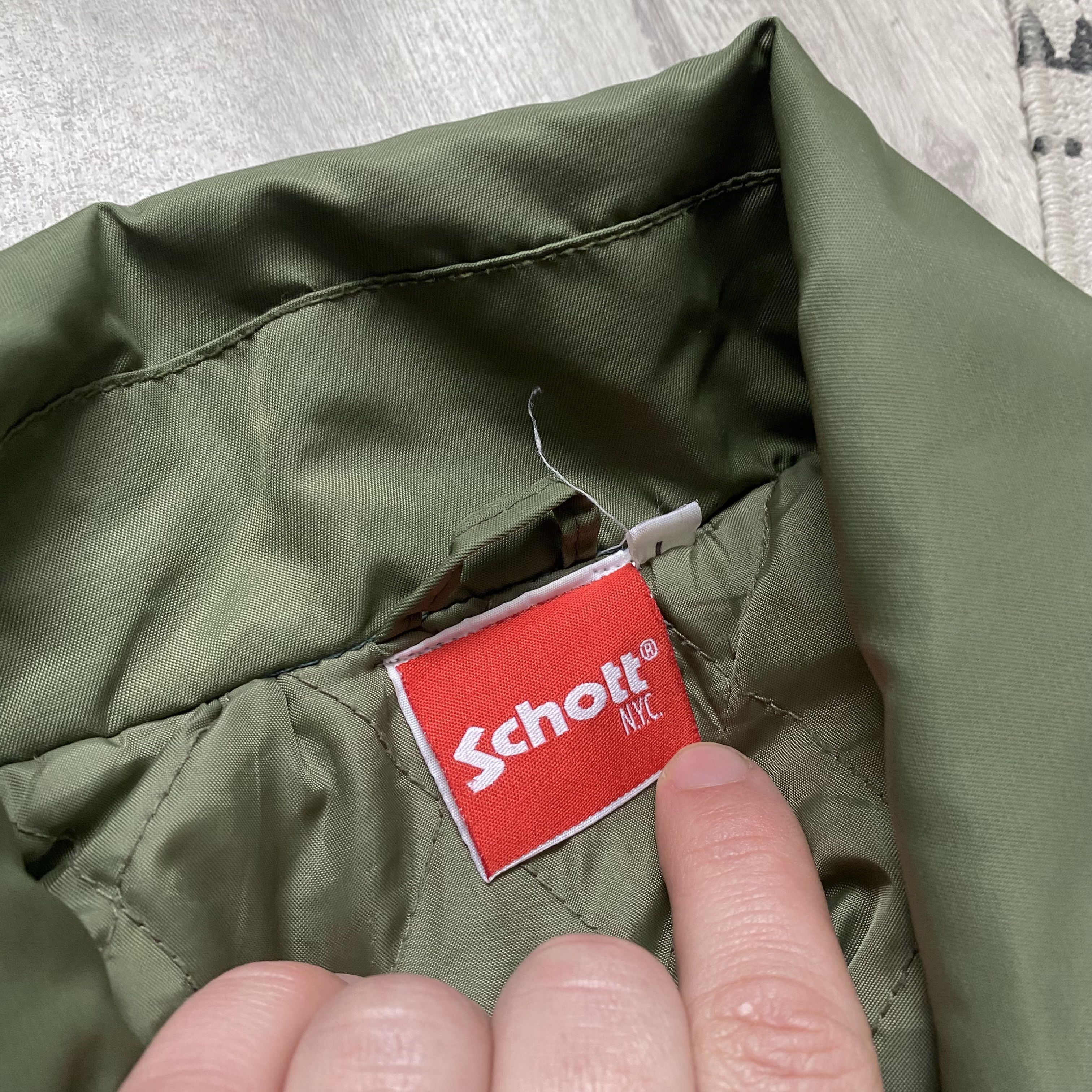Schott Vintage Flayer Schott CWU Intermediate Bomber Jacket MA 1 Size US M / EU 48-50 / 2 - 7 Thumbnail