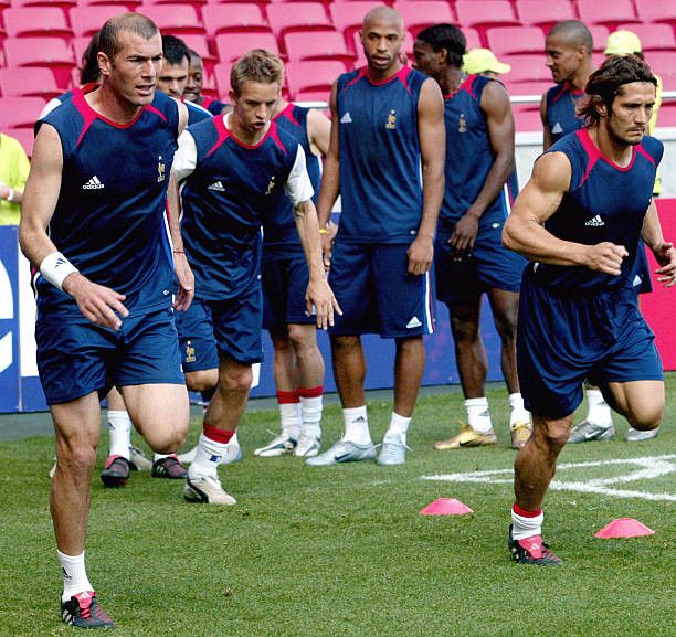 Adidas VTG Adidas x France 2004 (Zidane, etc) Training Shirt Vest Size US M / EU 48-50 / 2 - 4 Thumbnail