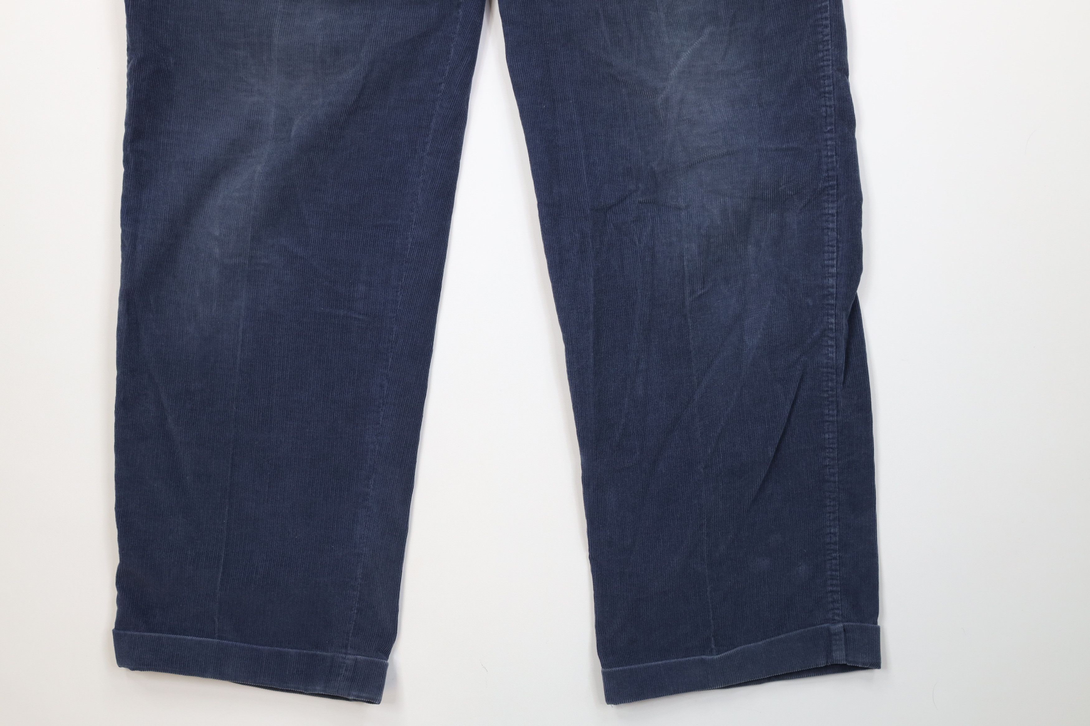 Lands' End Vintage 70s Lands End Wide Leg Corduroy Chino Pants Blue USA Size US 40 / EU 56 - 5 Thumbnail