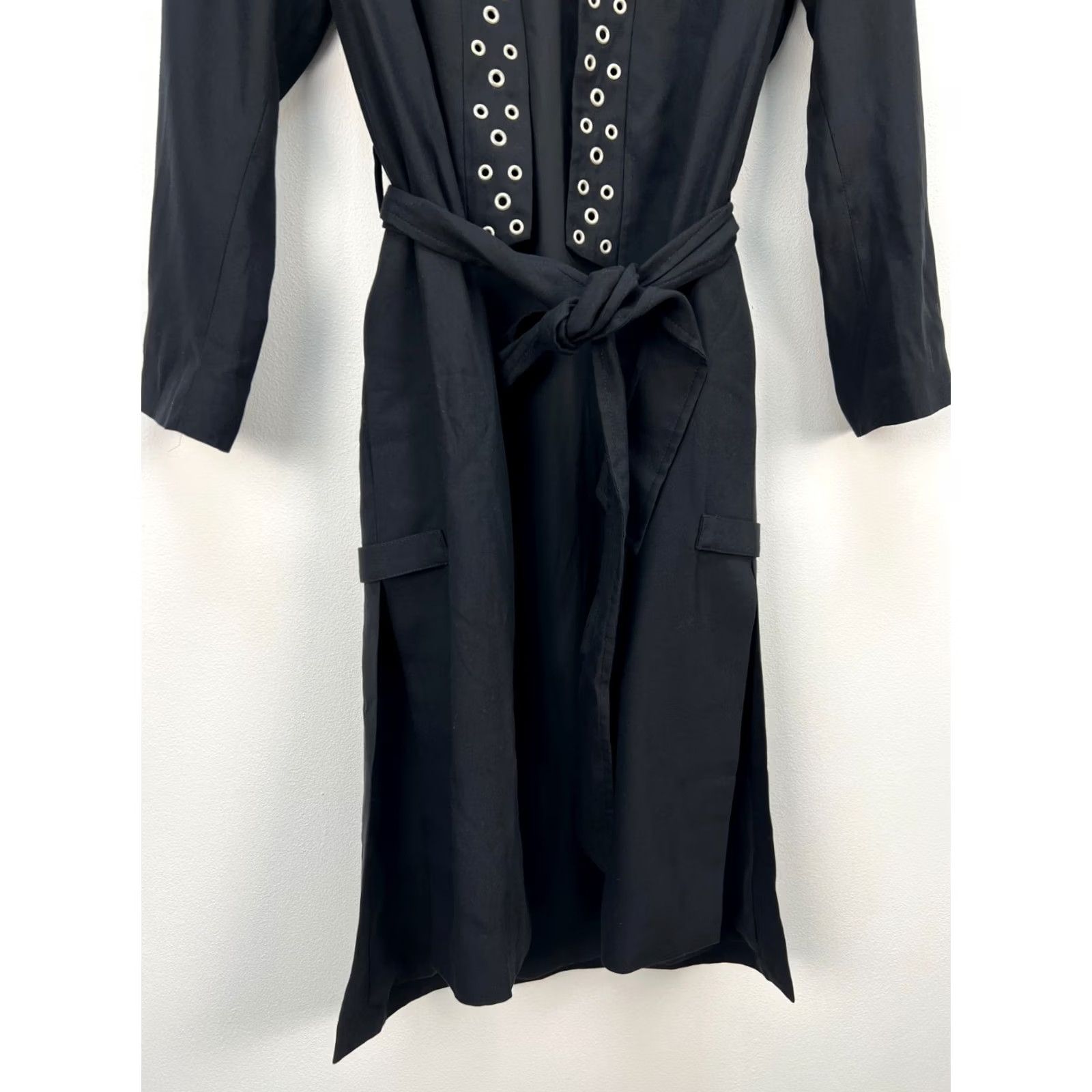 Allsaints AllSaints Kimono Womens XS Black Kady Open Front Women Size Size XS / US 0-2 / IT 36-38 - 7 Thumbnail