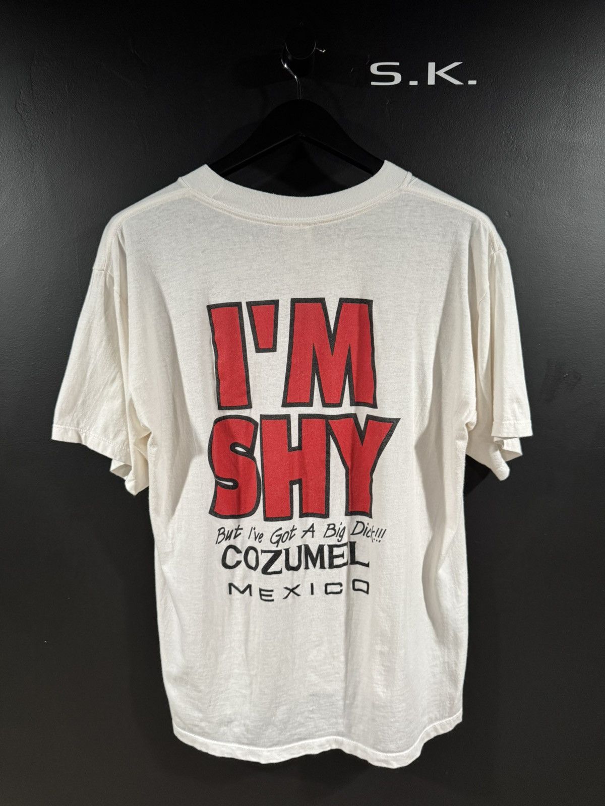 Vintage 2000s Y2K Vintage I’m Shy Big D✶✶✶ Humor Graphic Tee L Size US L / EU 52-54 / 3 - 4 Thumbnail