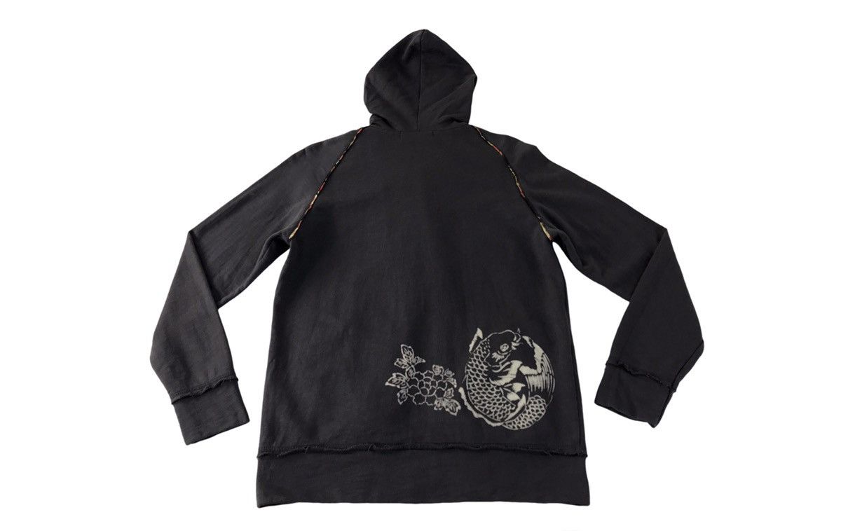 Japanese Brand Vintage Sweaters japanese Brand Print Fish Koi Zipper Style Size US M / EU 48-50 / 2 - 2 Thumbnail