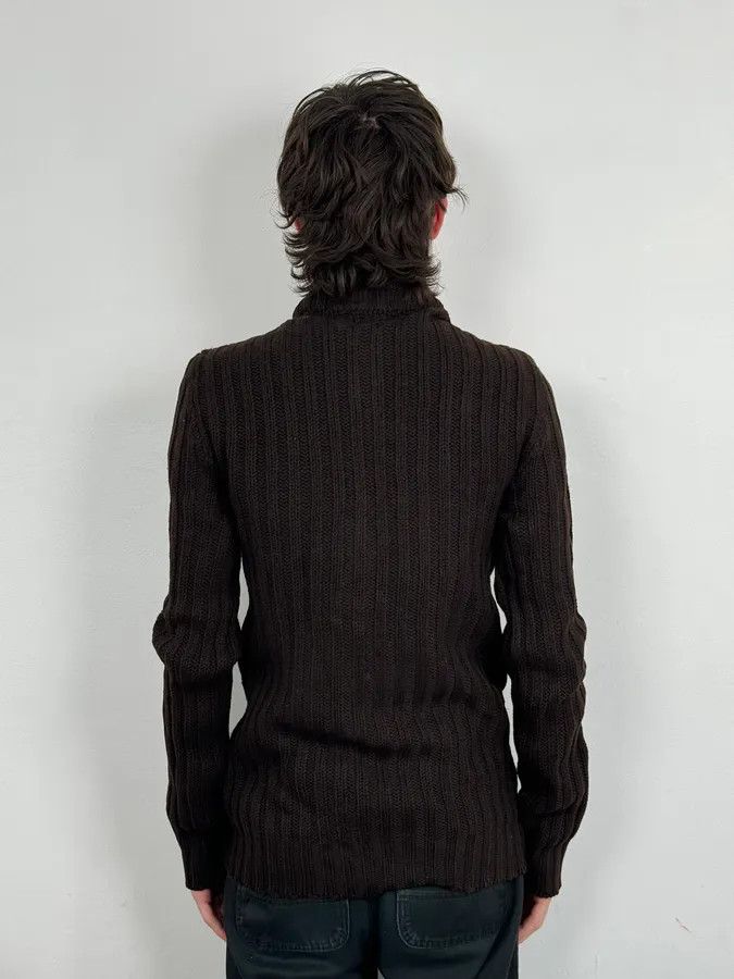 Daniele Alessandrini 2000s Daniele Alessandrini Brown Wool Buttoned Sweater Size US M / EU 48-50 / 2 - 2 Thumbnail