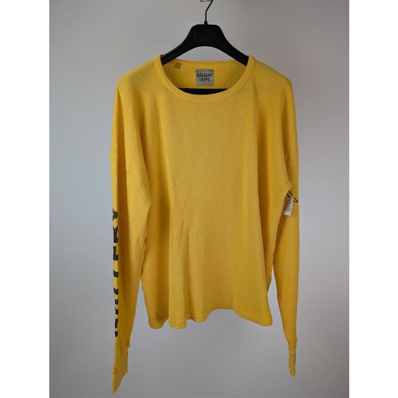 Gallery Dept. o1rshd1 Long Sleeved Waffle Knit T-Shirt in Yellow Size US XL / EU 56 / 4 - 3 Thumbnail