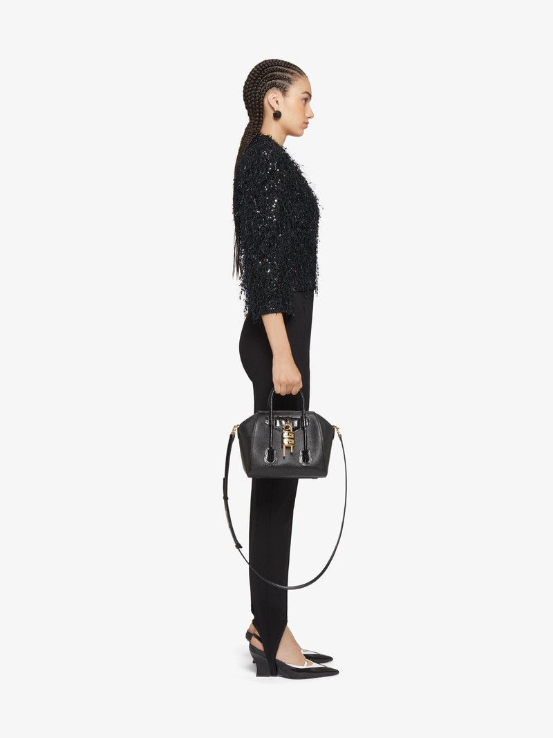 Givenchy o1w1db10326 Little Sequins Jacket in Black Size XXS / US 00 / IT 34 - 3 Thumbnail