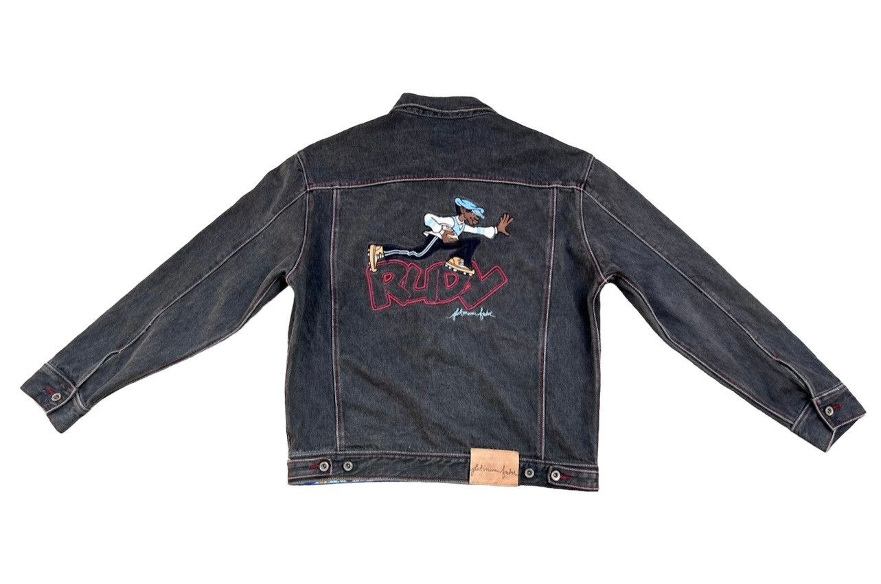 Fubu VTG Platinum Fubu RUDY Embroidery Baggy Hip Hop Denim Jacket Size US L / EU 52-54 / 3 - 1 Thumbnail