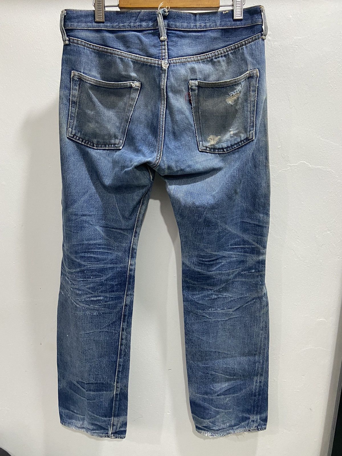 Denime Denime thrashed selvedge Japan jeans Size US 33 - 7 Thumbnail