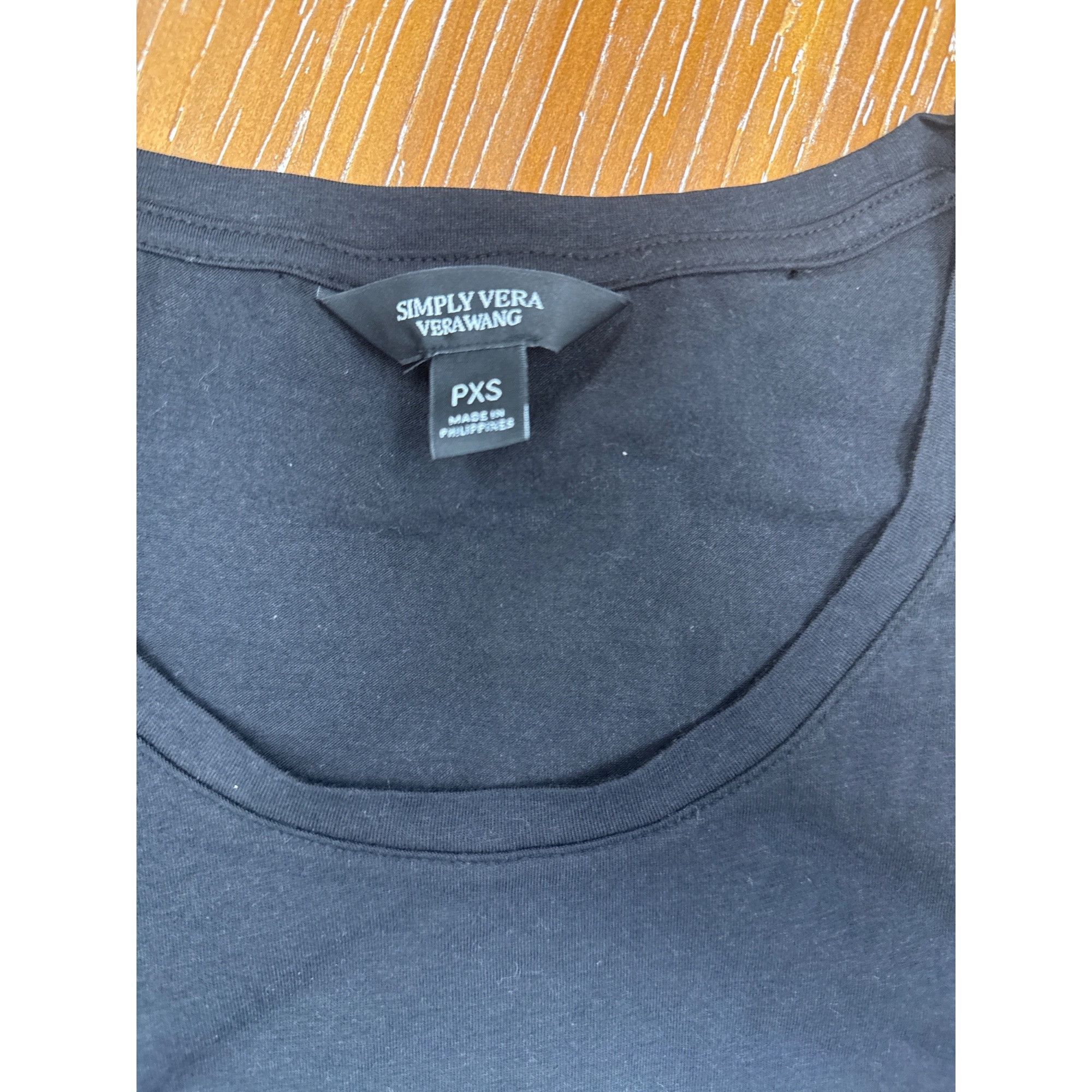 Other Petite Simply Vera Vera Wang Longline Tank Womens XS Black S Size XS / US 0-2 / IT 36-38 - 3 Thumbnail