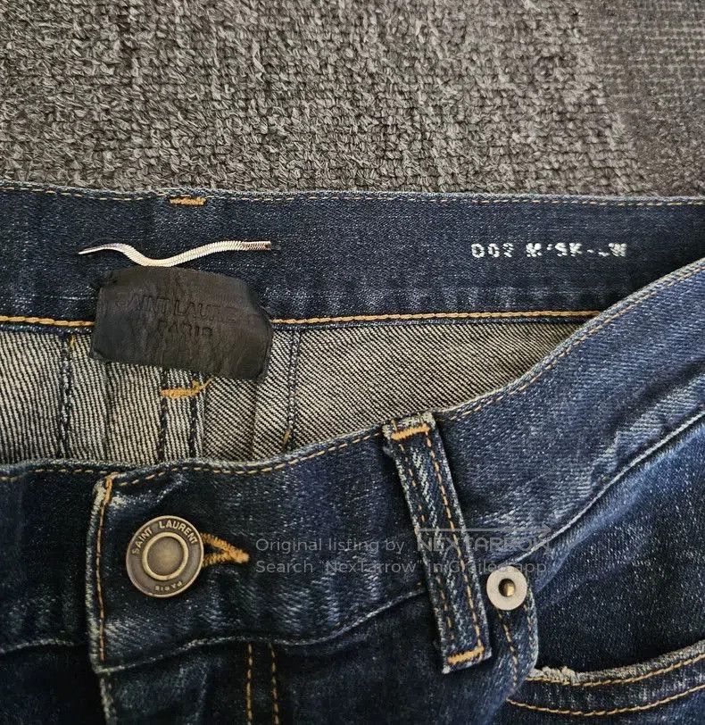 Saint Laurent Paris Saint Laurent D02 Slim Fit Jeans. Size US 32 / EU 48 - 3 Thumbnail