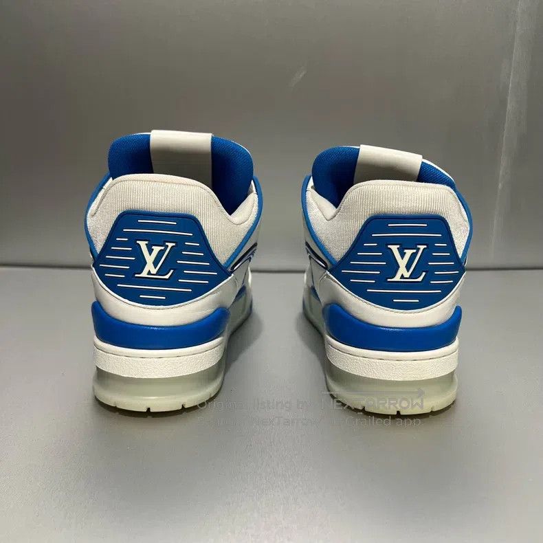 Louis Vuitton Louis Vuitton White and blue Trainer board shoes Size US 8.5 / EU 41-42 - 5 Thumbnail