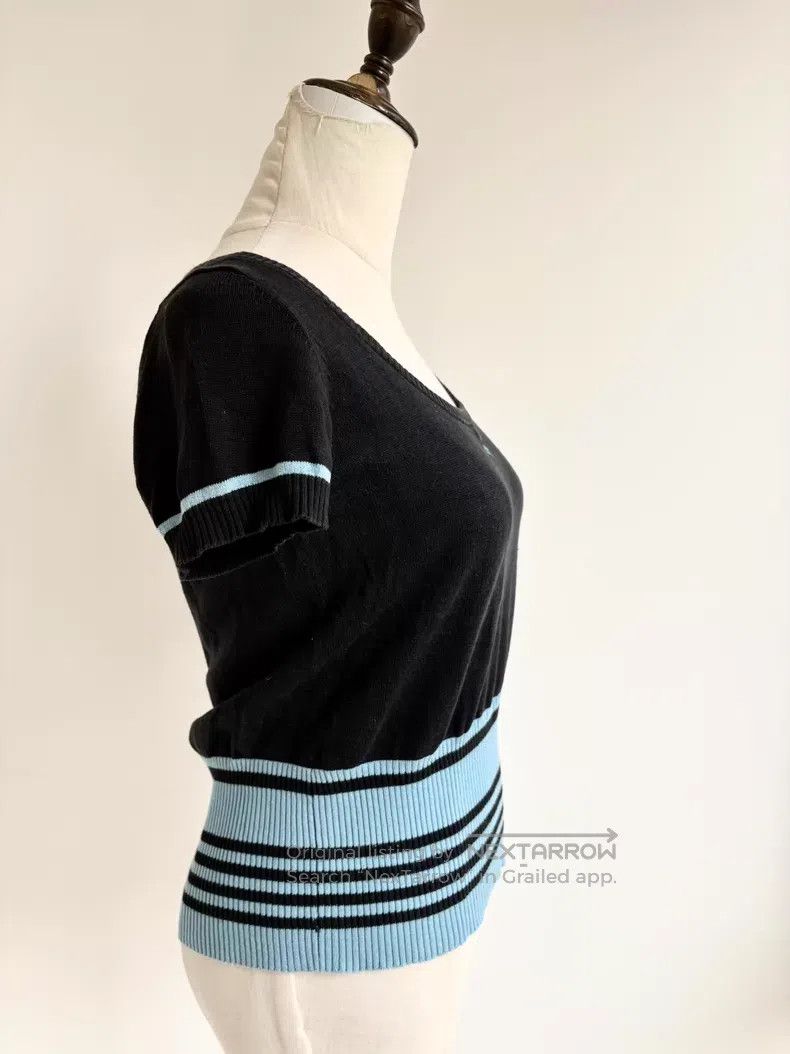Vivienne Westwood Vivienne Westwood Navy Blue and Black Striped Knitted Shor Size M / US 6-8 / IT 42-44 - 7 Thumbnail