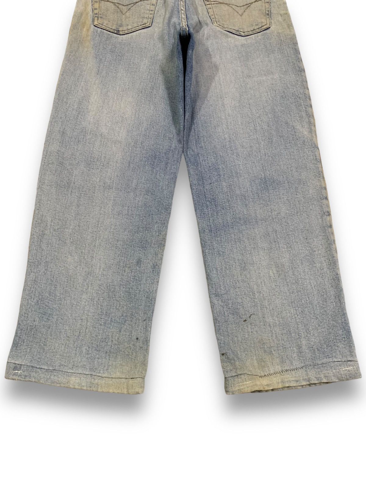 Polo Ralph Lauren × RRL Ralph Lauren Vintage Polo Club Baggy Rusty Mud Washed Patches Jeans Size US 31 - 16 Thumbnail