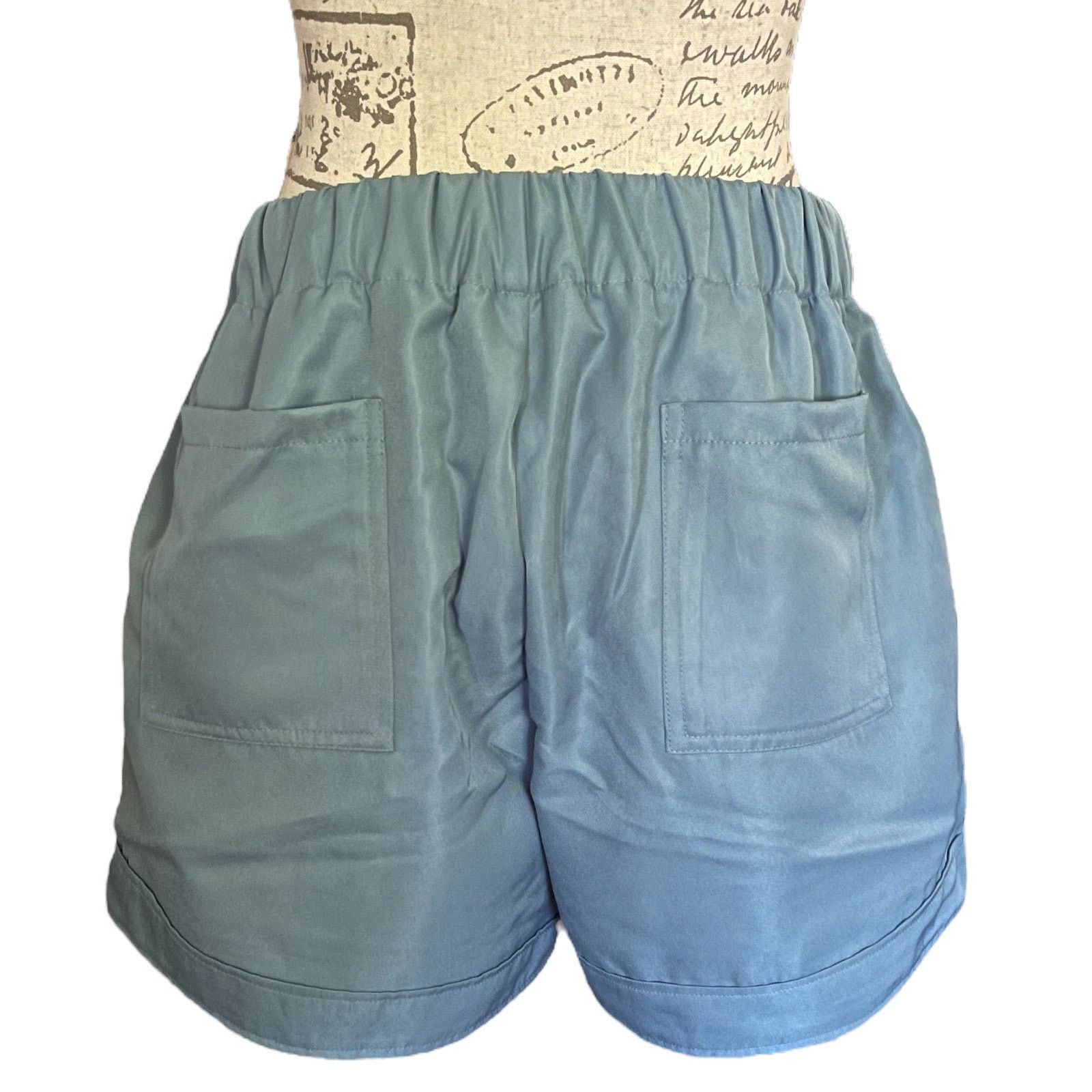 Other Zenana Blue Gray Drawstring Shorts Size Small Size 27" / US 4 / IT 40 - 5 Thumbnail