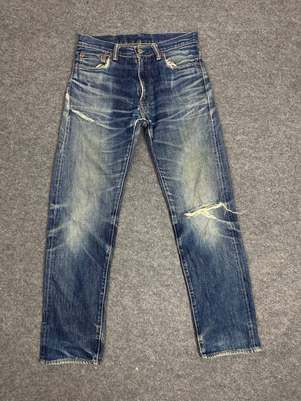 Skull Jeans by an Alchemist vintage skull jeans by alchemist selvedge distressed denim Size US 30 / EU 46 - 9 Thumbnail