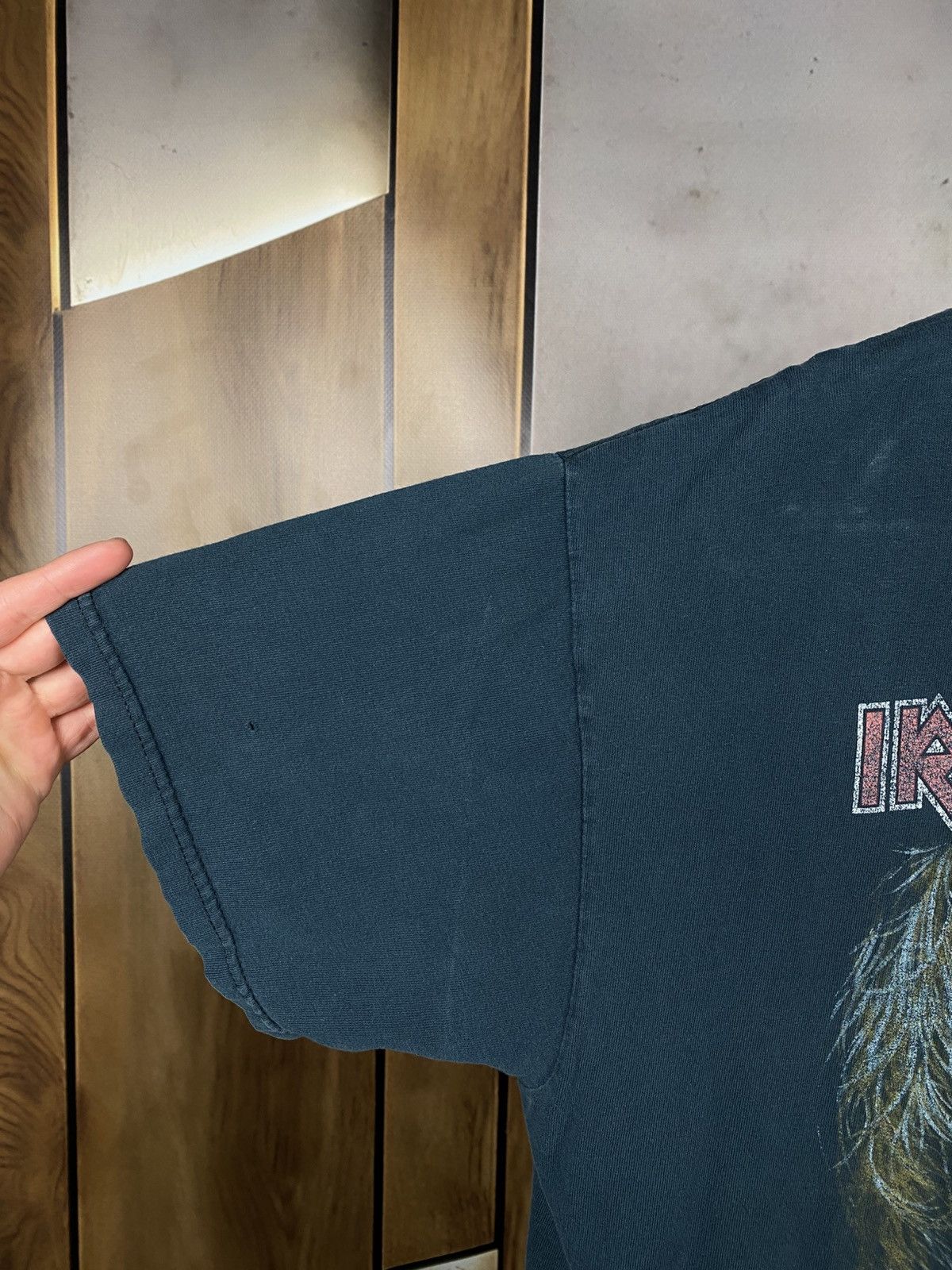 Iron Maiden 👹Vintage 90s T-Shirt Iron Maiden Eddie Middle Finger Tee👹 Size US L / EU 52-54 / 3 - 3 Thumbnail