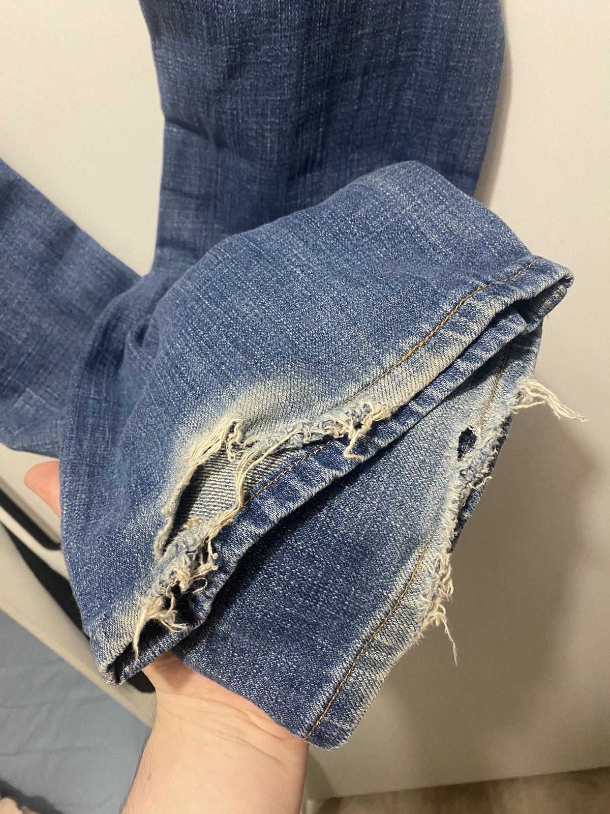 Levi's Vintage Clothing Rare vintage bootcut levis denim trousers 00s Size US 33 - 12 Thumbnail