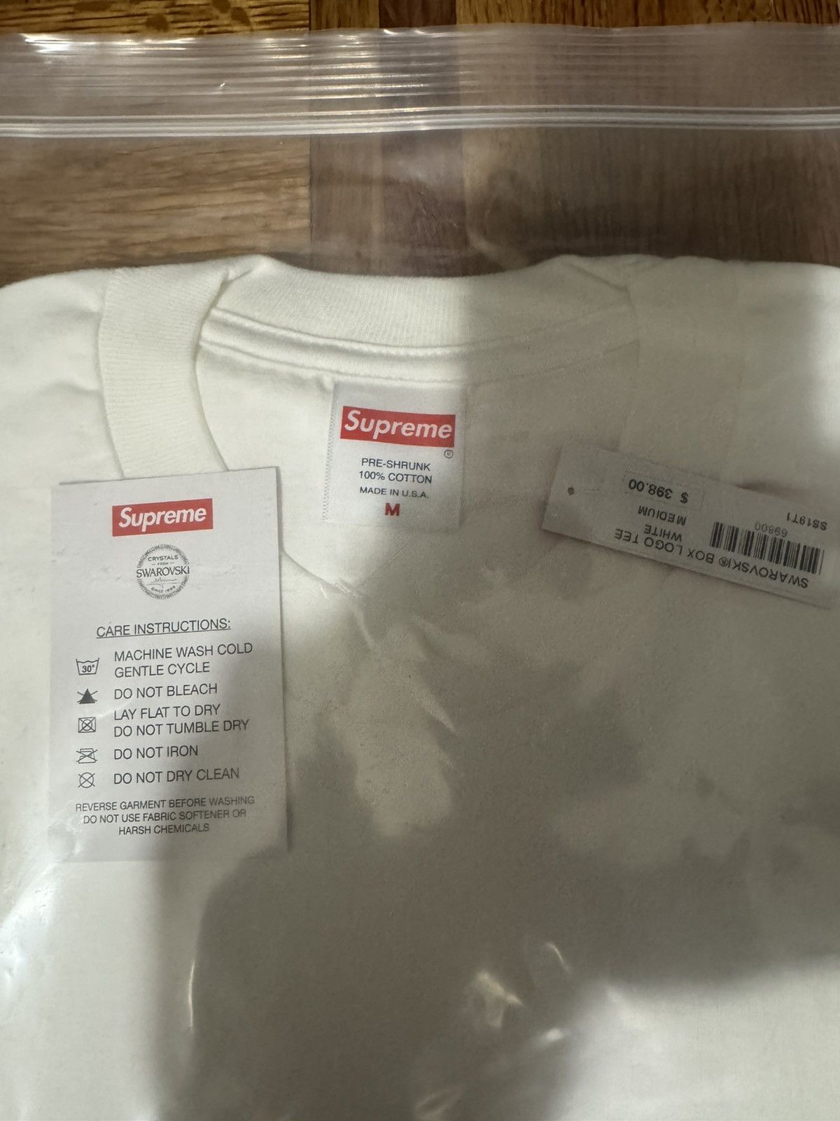 Supreme × Swarovski Supreme Swarovski Box Logo Tee 25th Anniversary Size US M / EU 48-50 / 2 - 4 Thumbnail