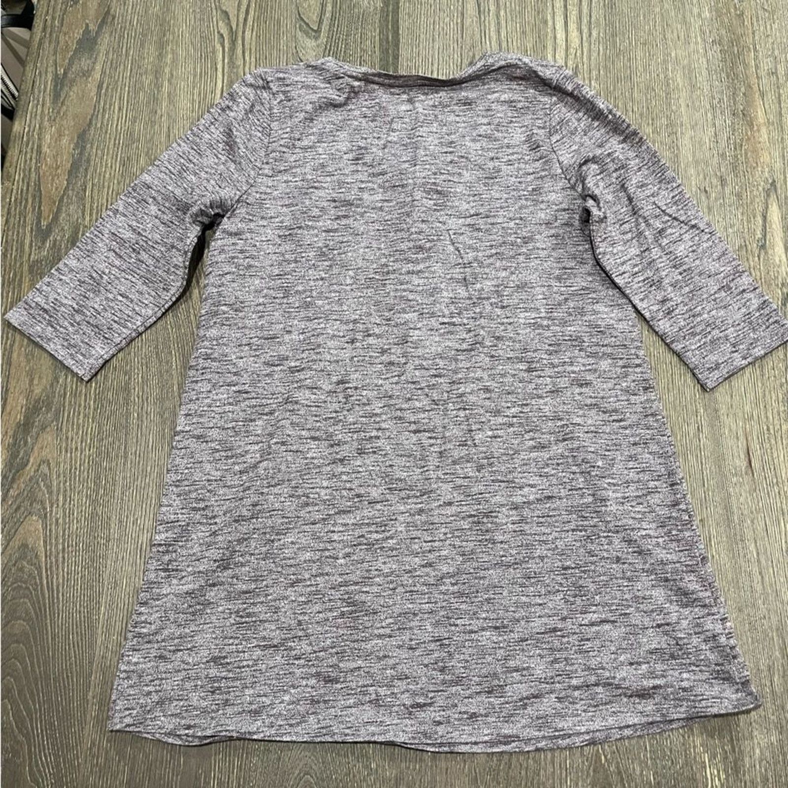 Vintage J. Jill Womens Small Tunic Top Pure Purple Ballet Sleeves S Size S / US 4 / IT 40 - 5 Thumbnail