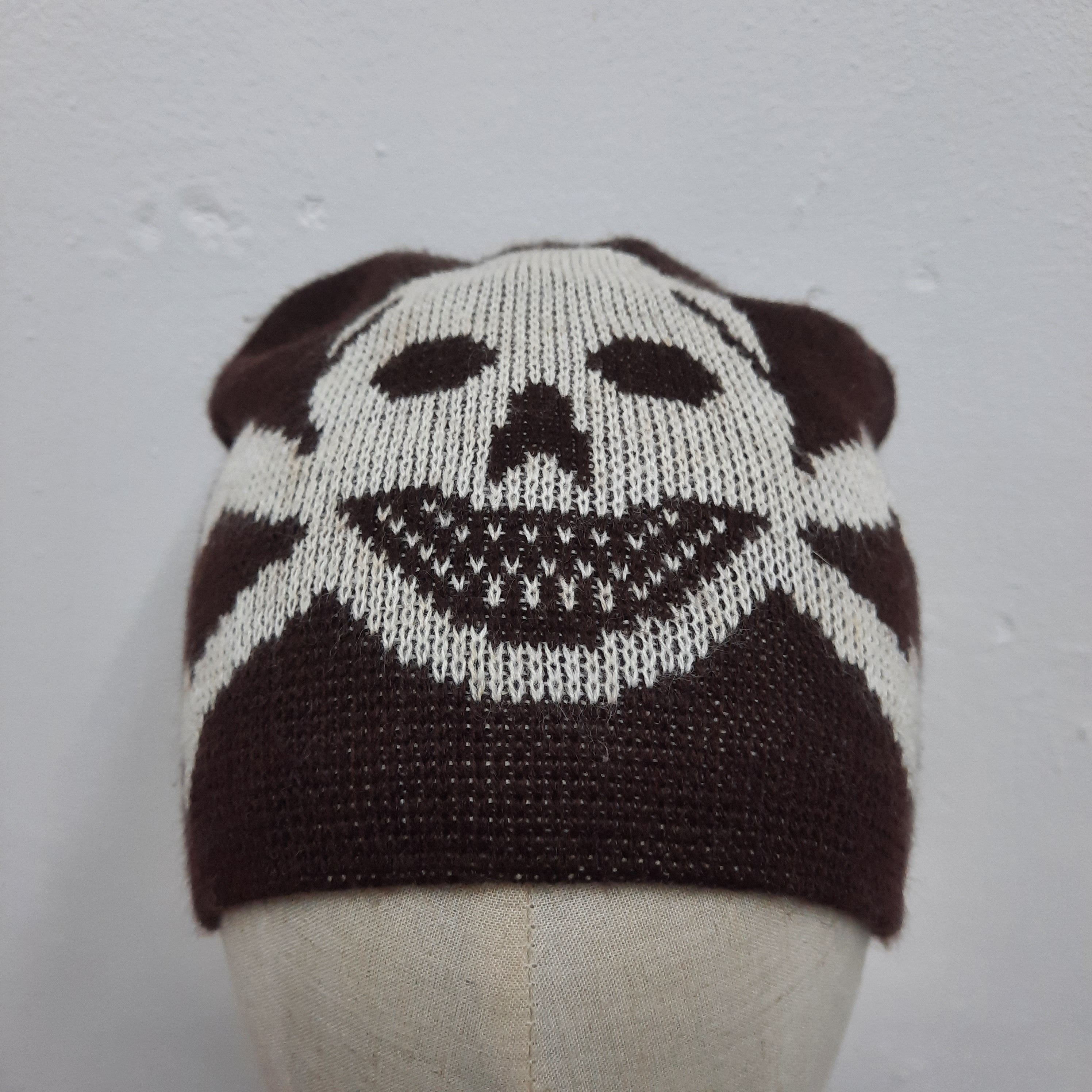 14th Addiction 🔥Skull crossbone big logo rock punk beanie hat Size ONE SIZE - 3 Thumbnail