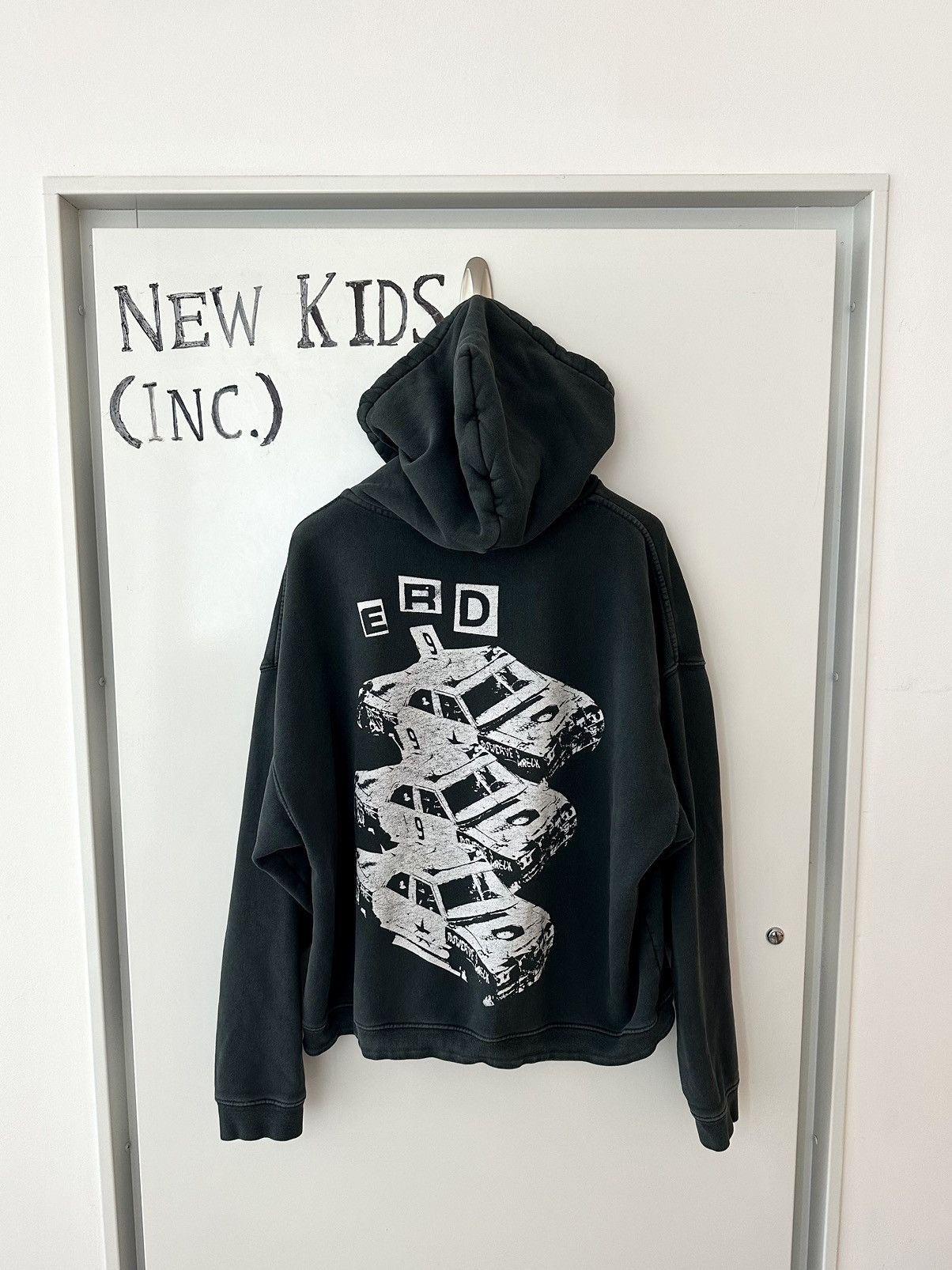 image of Enfants Riches Deprimes Car Hoodie in Black, Men's (Size Large)