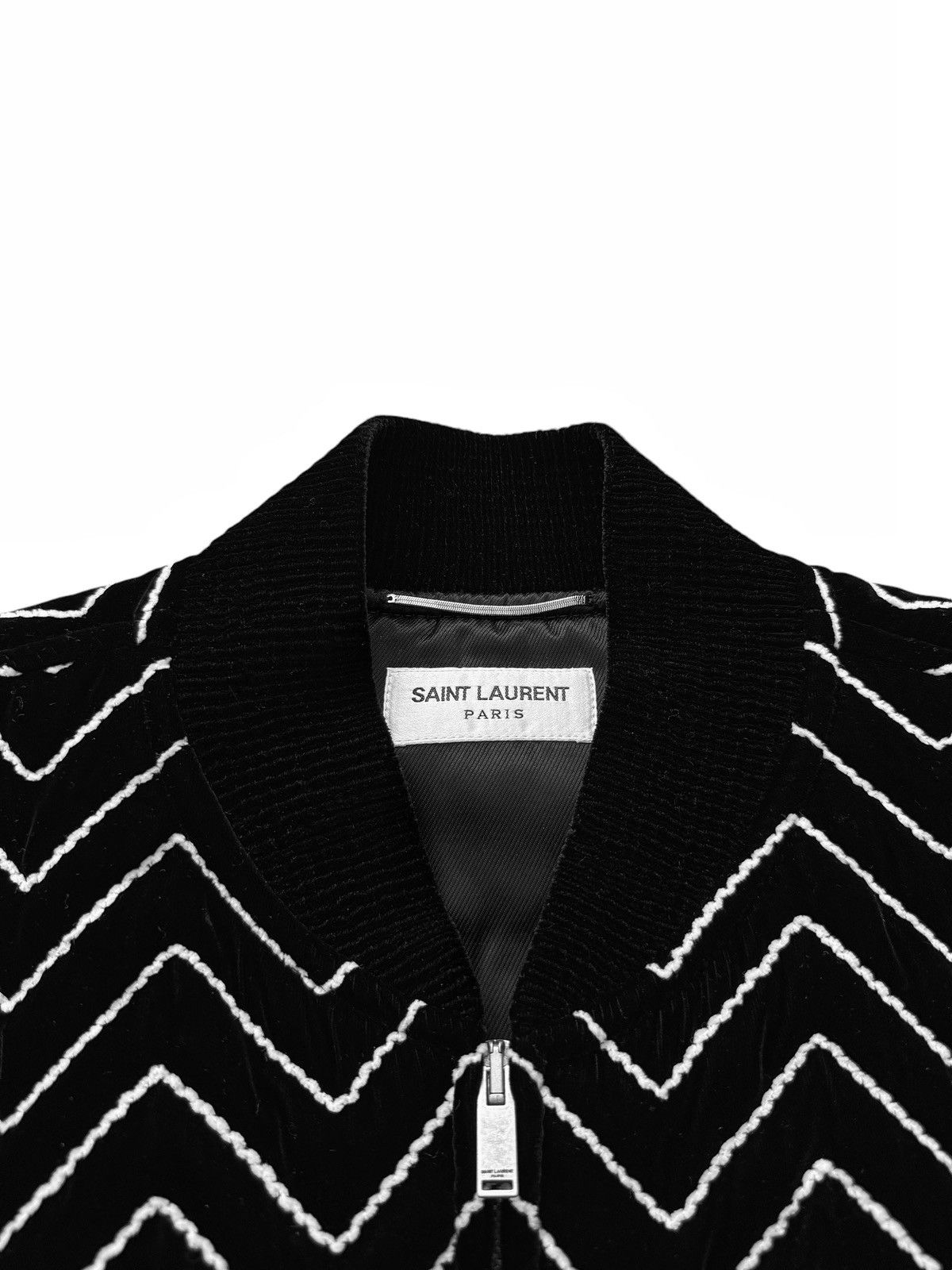 Saint Laurent Paris 2021 Velvet Quilted Thread Teddy Bomber Varsity Size US M / EU 48-50 / 2 - 3 Thumbnail