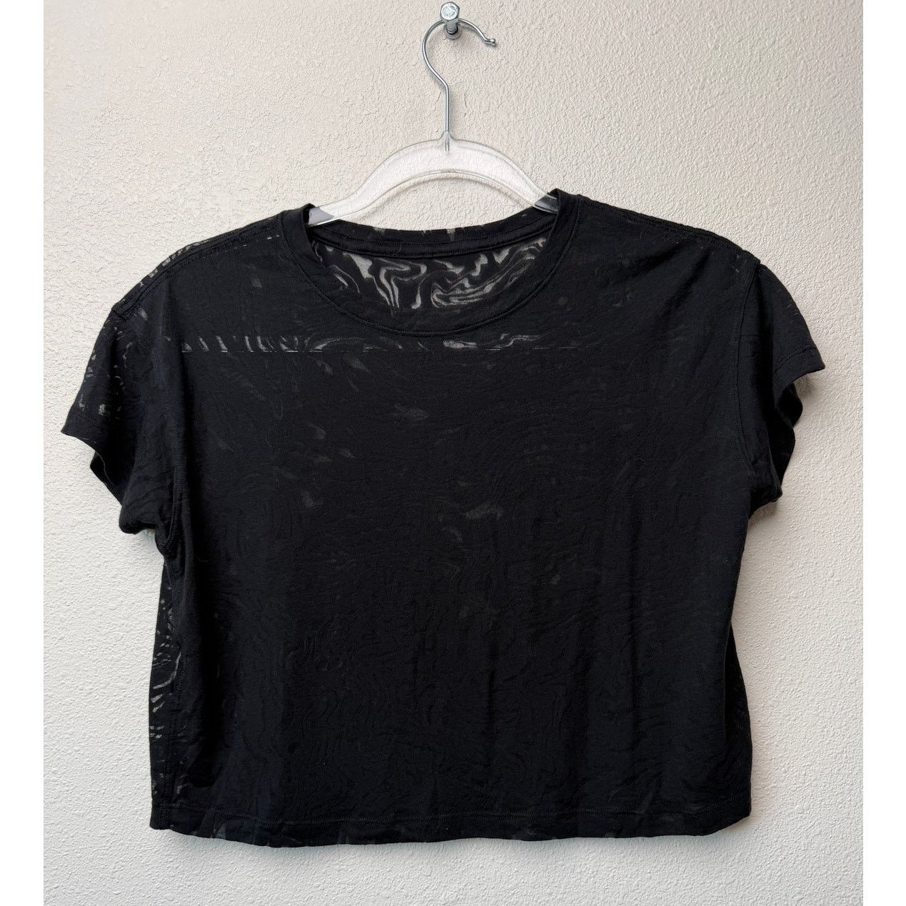Lululemon Lululemon All Yours Cropped T-Shirt Veil Black Women Size 8 Size M / US 6-8 / IT 42-44 - 3 Thumbnail