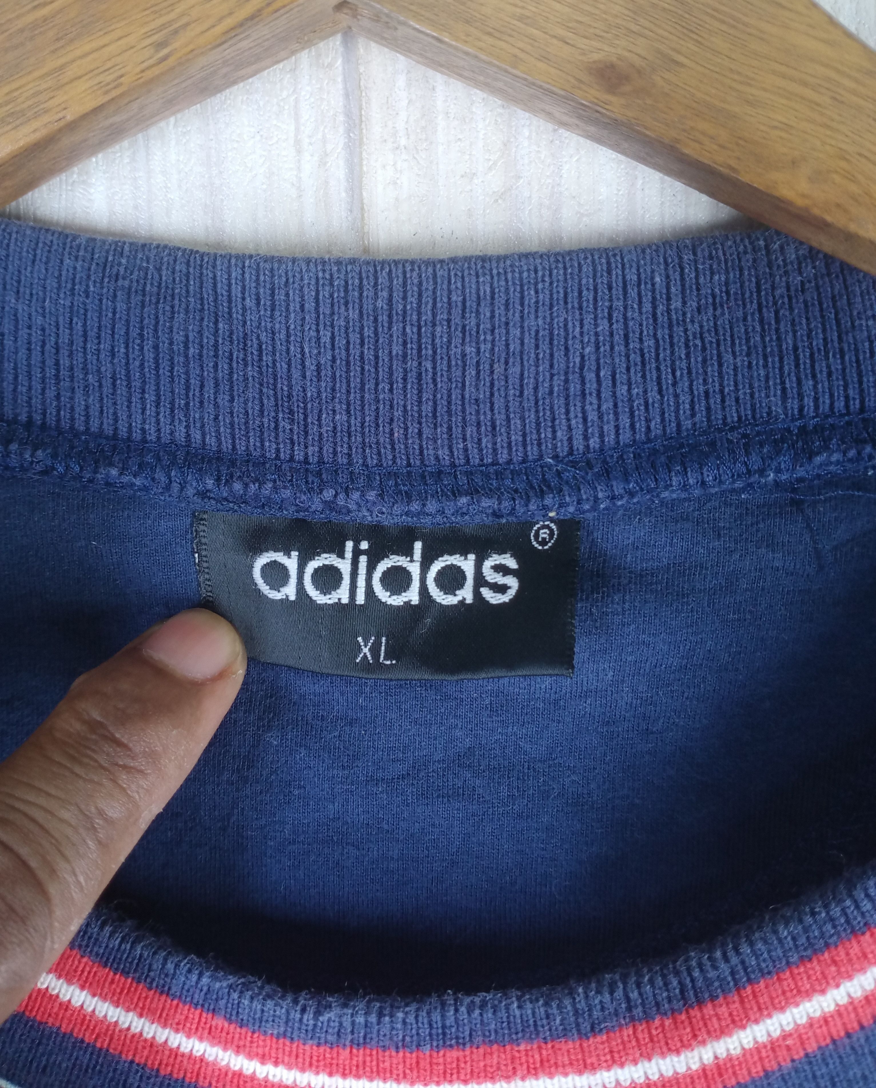 Adidas Rare Vintage 90s Adidas Equipe De France Olympique Tee Size US XL / EU 56 / 4 - 7 Thumbnail