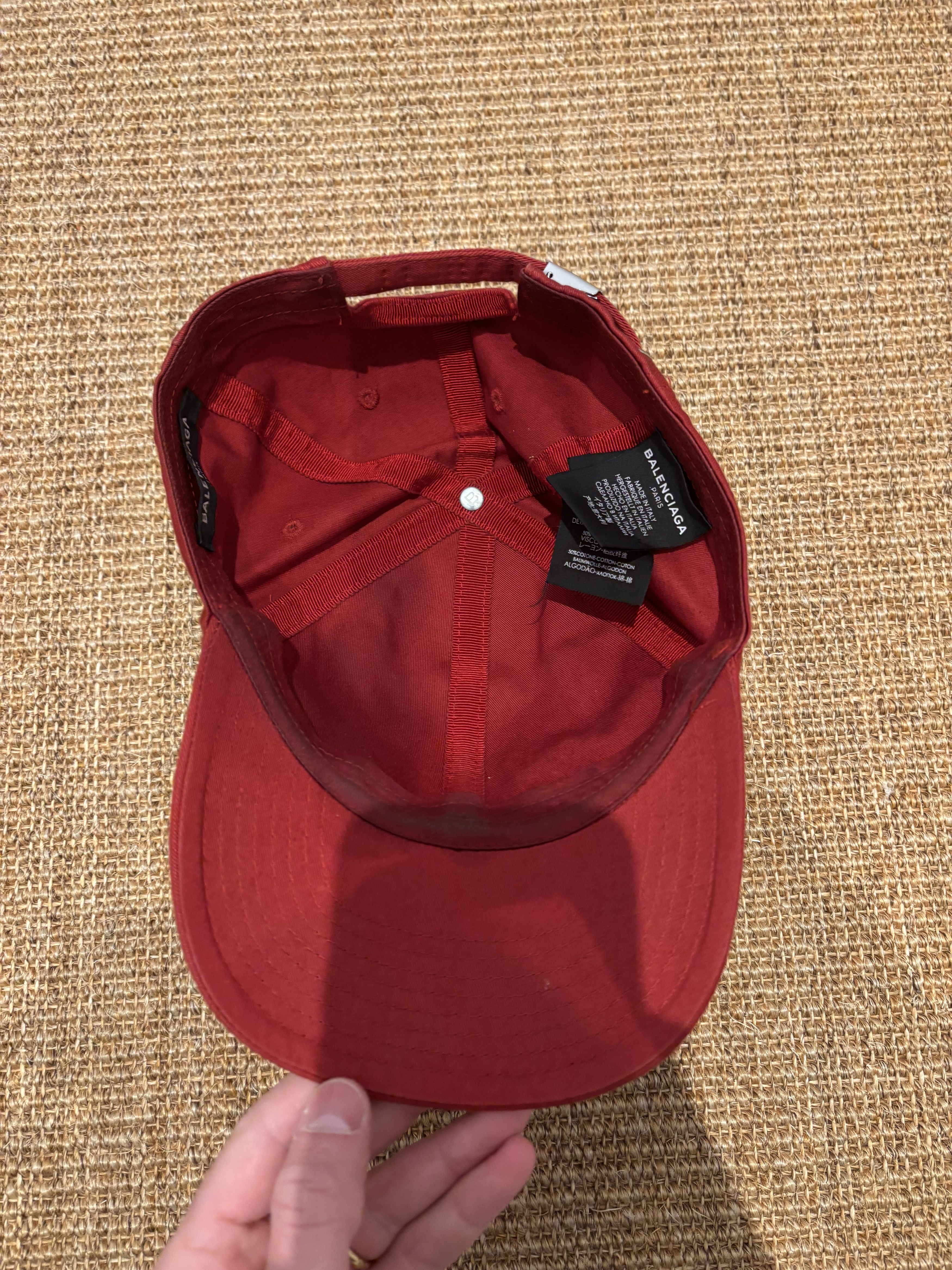 Balenciaga Casquette six pannels Balenciaga bordeau en tbe Size ONE SIZE - 12 Thumbnail
