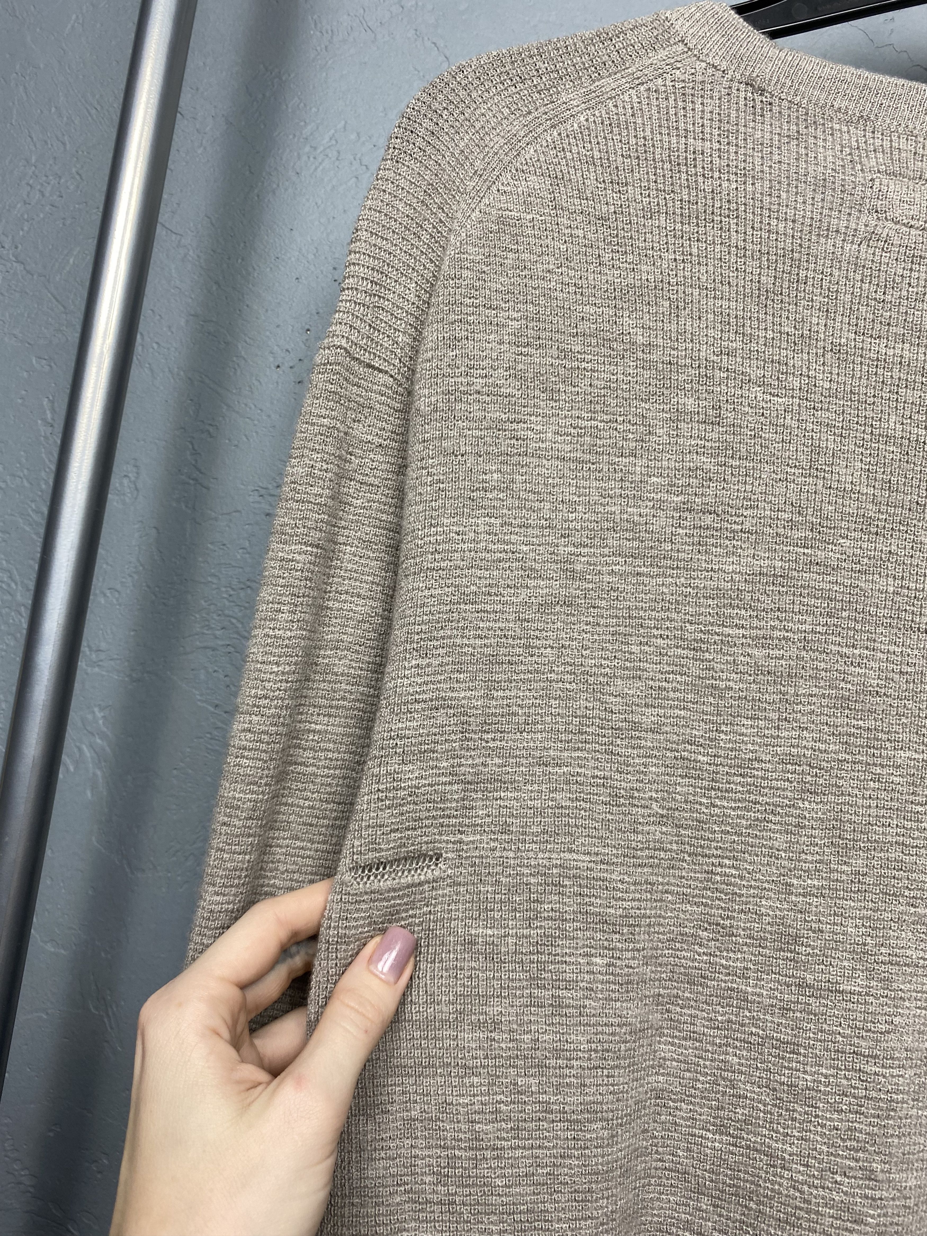 Allsaints AllSaints Mens Ivar Crew Neck Merino Wool Knit Sweater Size US XXL / EU 58 / 5 - 8 Thumbnail