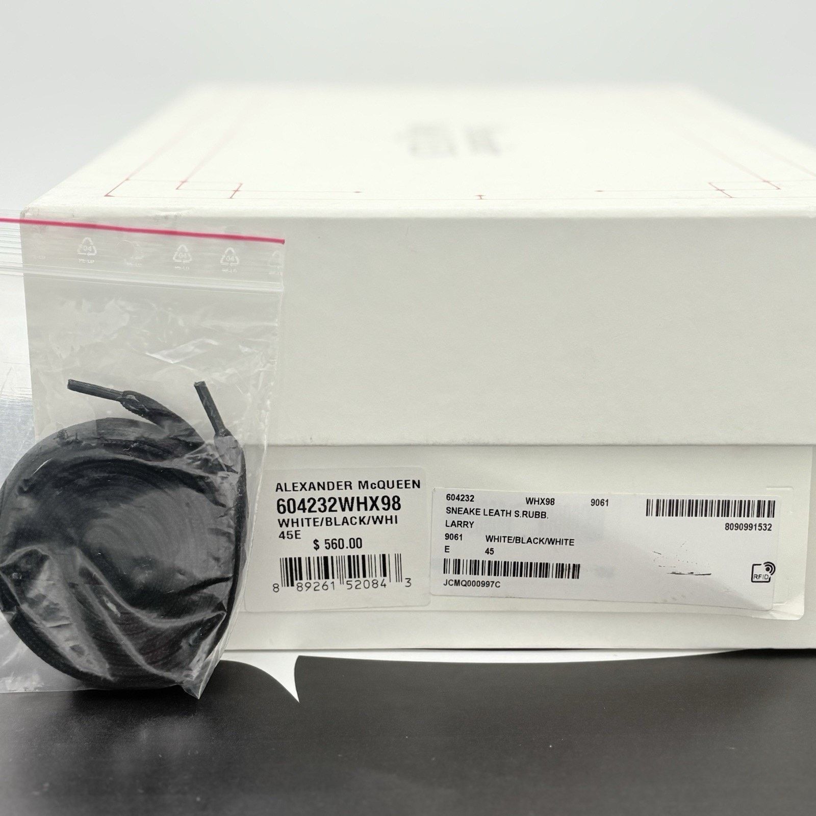 Alexander McQueen Alexander McQueen ' White Black ' | GOOD CONDITION! Size US 12 / EU 45 - 15 Thumbnail