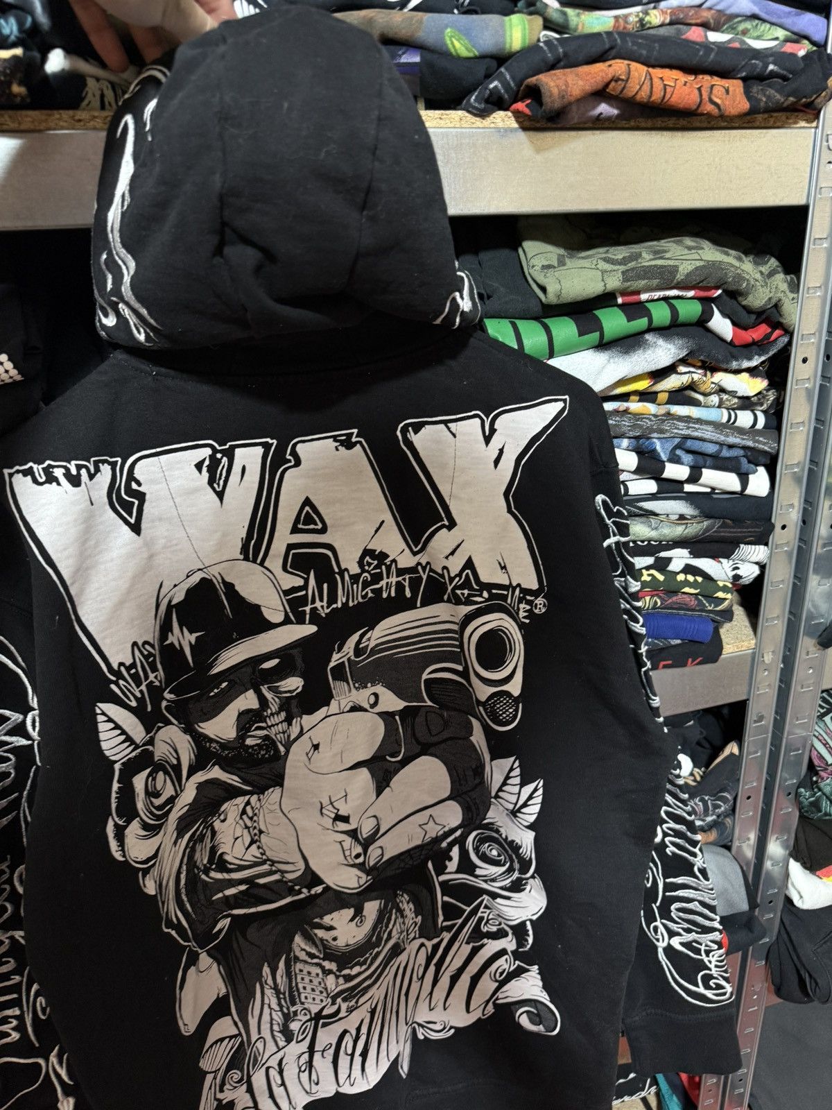 Ecko Unltd. × Marc Ecko × Southpole RARE Y2K Wax Zip Up Crazy Art American Skate Hoodie Hype Size US XL / EU 56 / 4 - 7 Thumbnail
