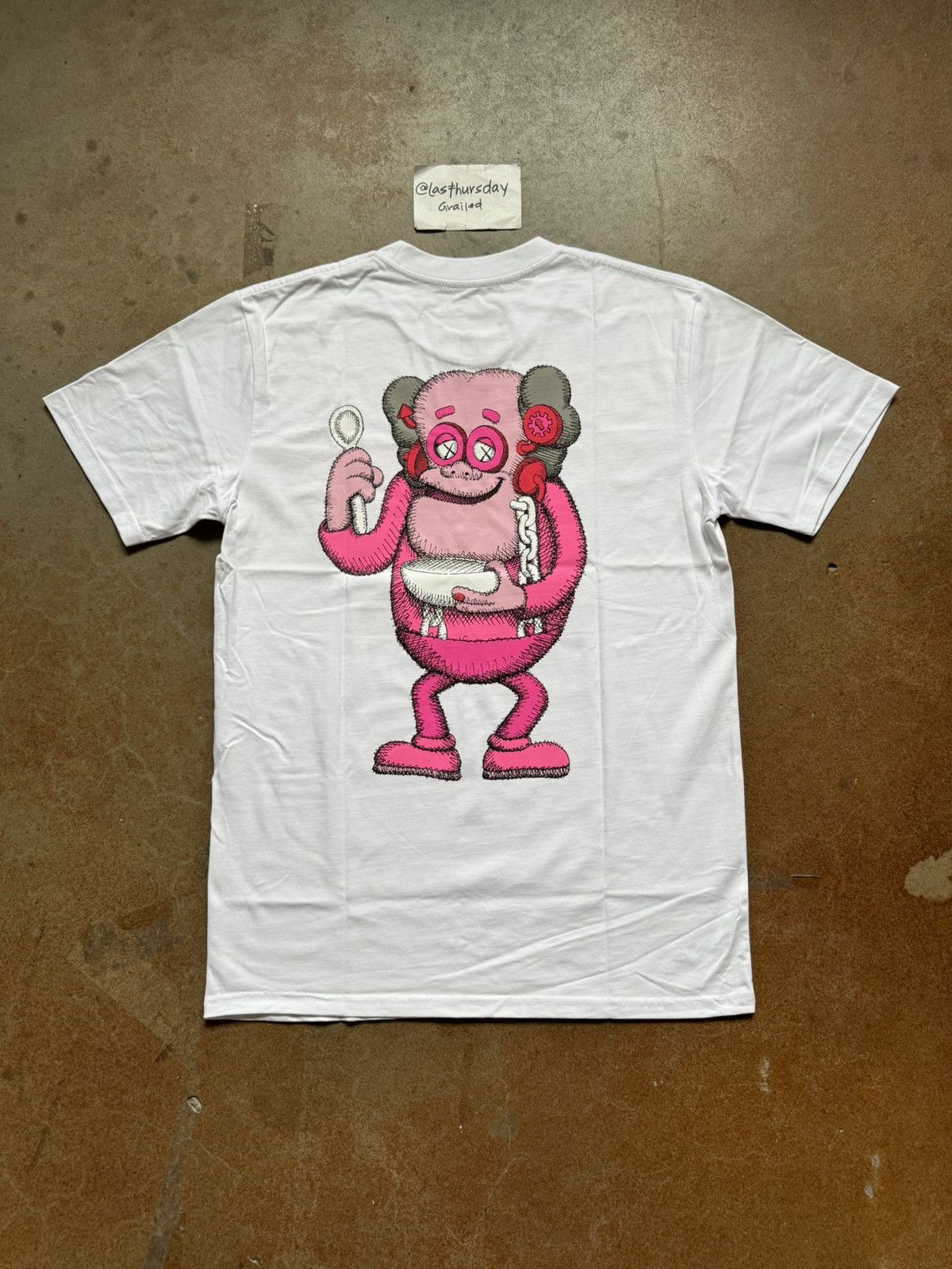 Image of Kaws X Monsters Franken Berry Tee White Small, Men's