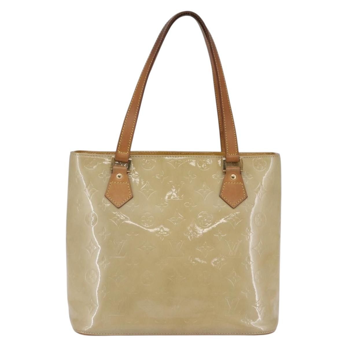 Louis Vuitton LOUIS VUITTON Monogram Vernis Houston Hand Bag Beige M91004 Size ONE SIZE - 2 Thumbnail