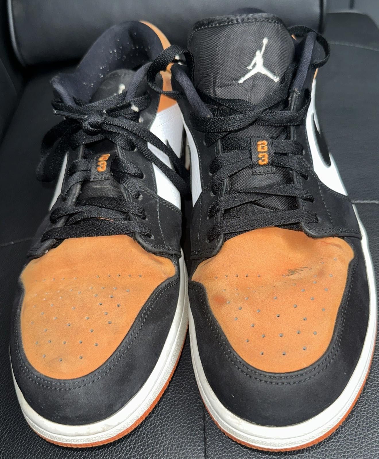 Jordan Brand Nike Air Jordan 1 Low Shoes Mens Size 13 Orange 553558-128 Size US 13 / EU 46 - 1 Thumbnail